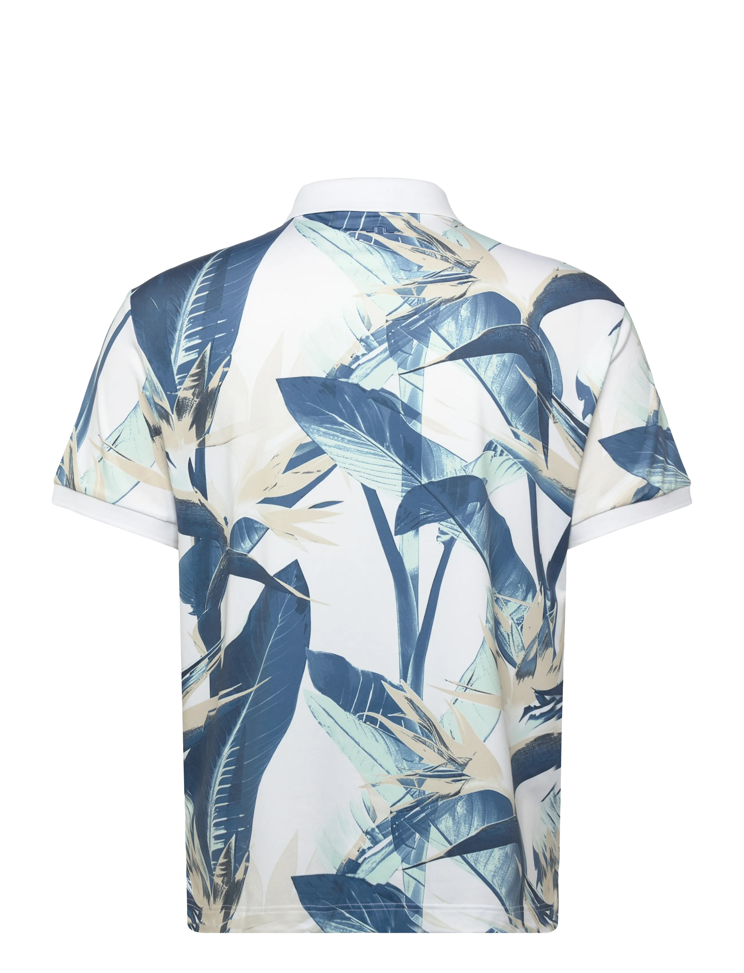 J. Lindeberg - Tour Tech Print Polo - polos - paradise skylight m - 2