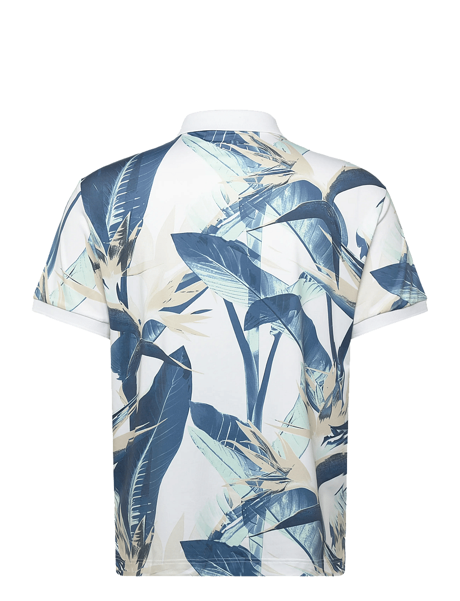 J. Lindeberg - Tour Tech Print Polo - toppar & t-shirts - paradise skylight m - 2