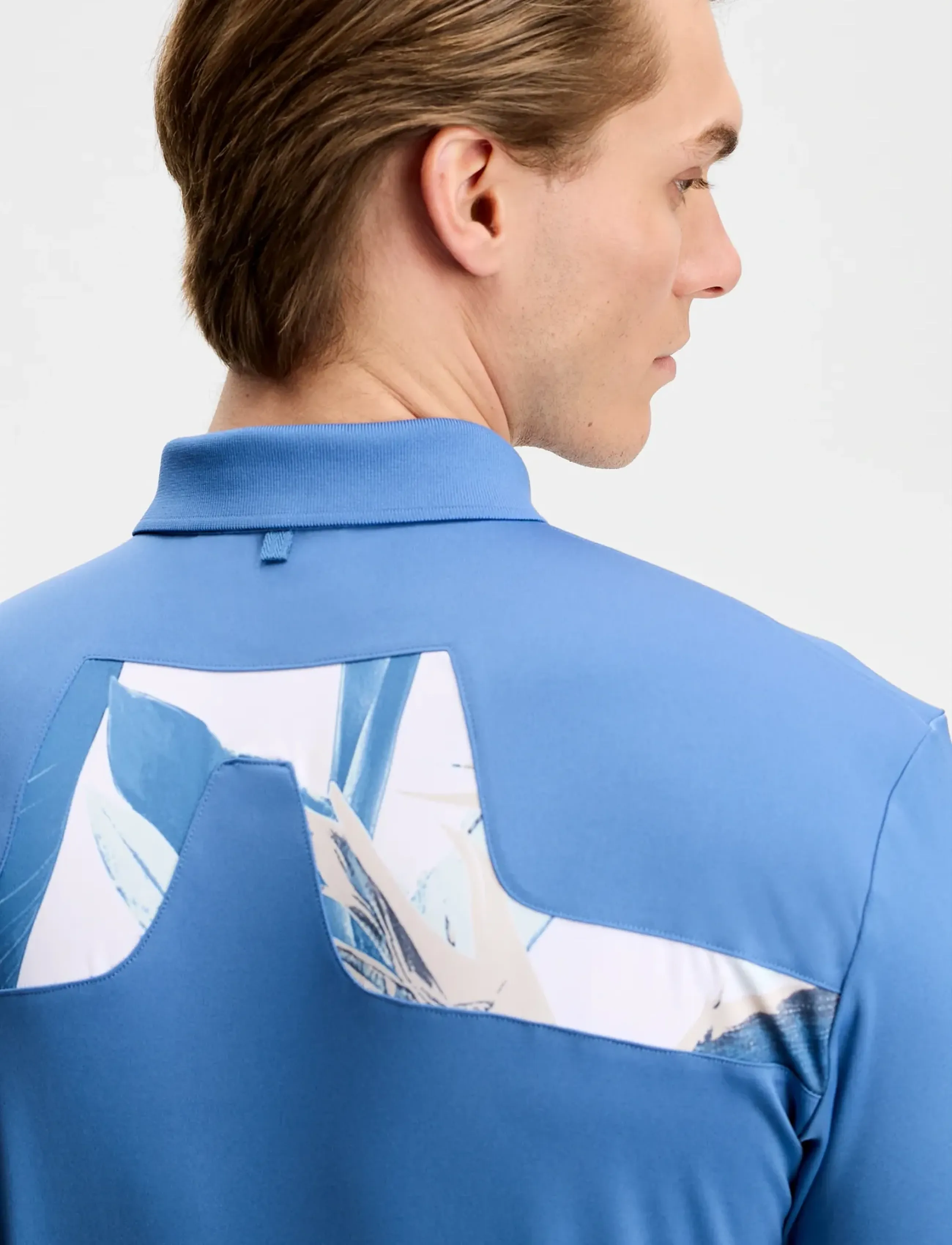 J. Lindeberg - KV Print Polo - oberteile & t-shirts - federal blue - 5