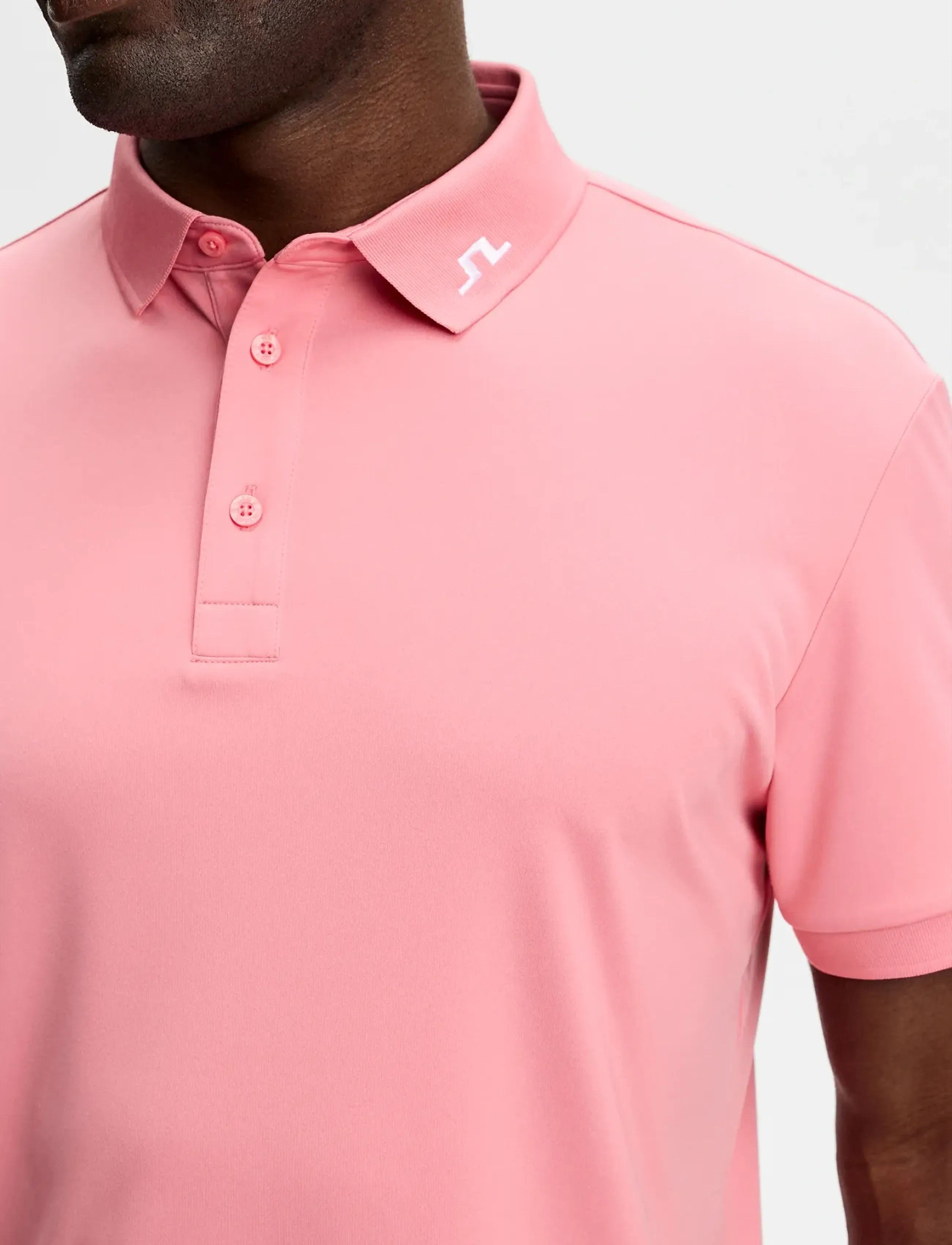 J. Lindeberg - KV Print Polo - polos - flamingo plume - 3