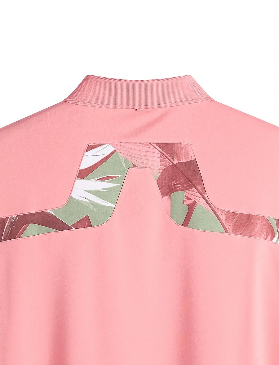 J. Lindeberg - KV Print Polo - alussärgid ja t-särgid - flamingo plume - 4