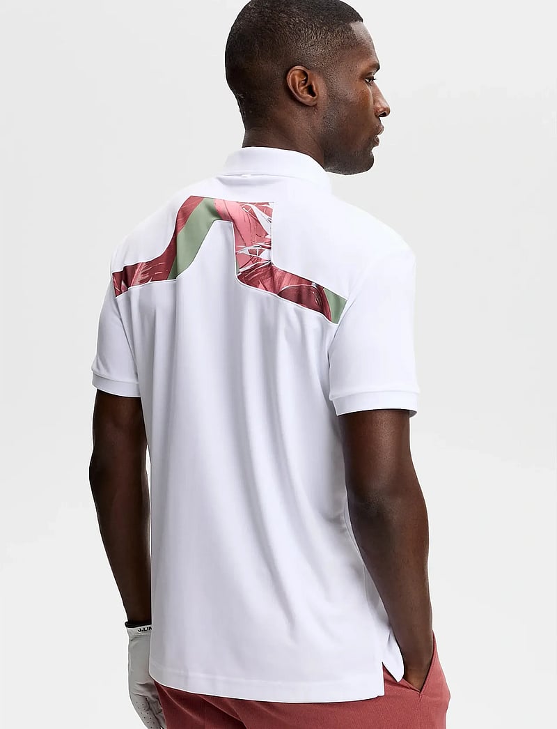 J. Lindeberg - KV Print Polo - oberteile & t-shirts - paradise hedge green m - 2