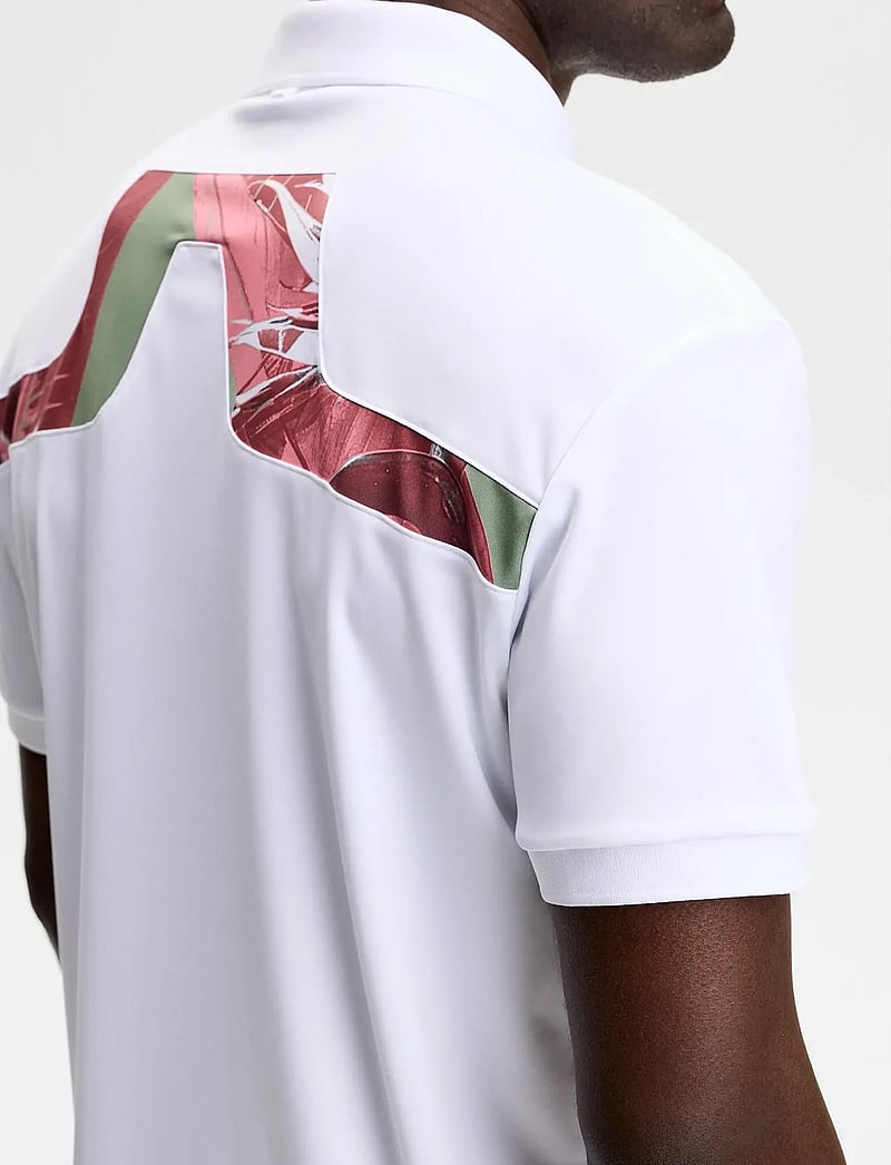 J. Lindeberg - KV Print Polo - oberteile & t-shirts - paradise hedge green m - 3