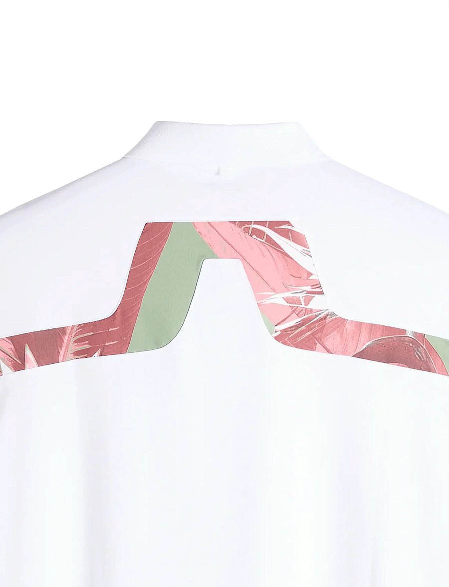 J. Lindeberg - KV Print Polo - oberteile & t-shirts - paradise hedge green m - 4