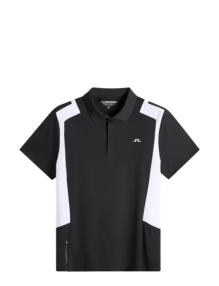 J. Lindeberg - Legacy Polo - toppar & t-shirts - black - 1