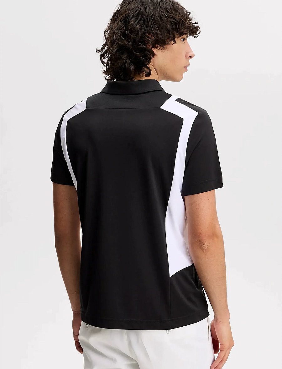 J. Lindeberg - Legacy Polo - toppar & t-shirts - black - 2