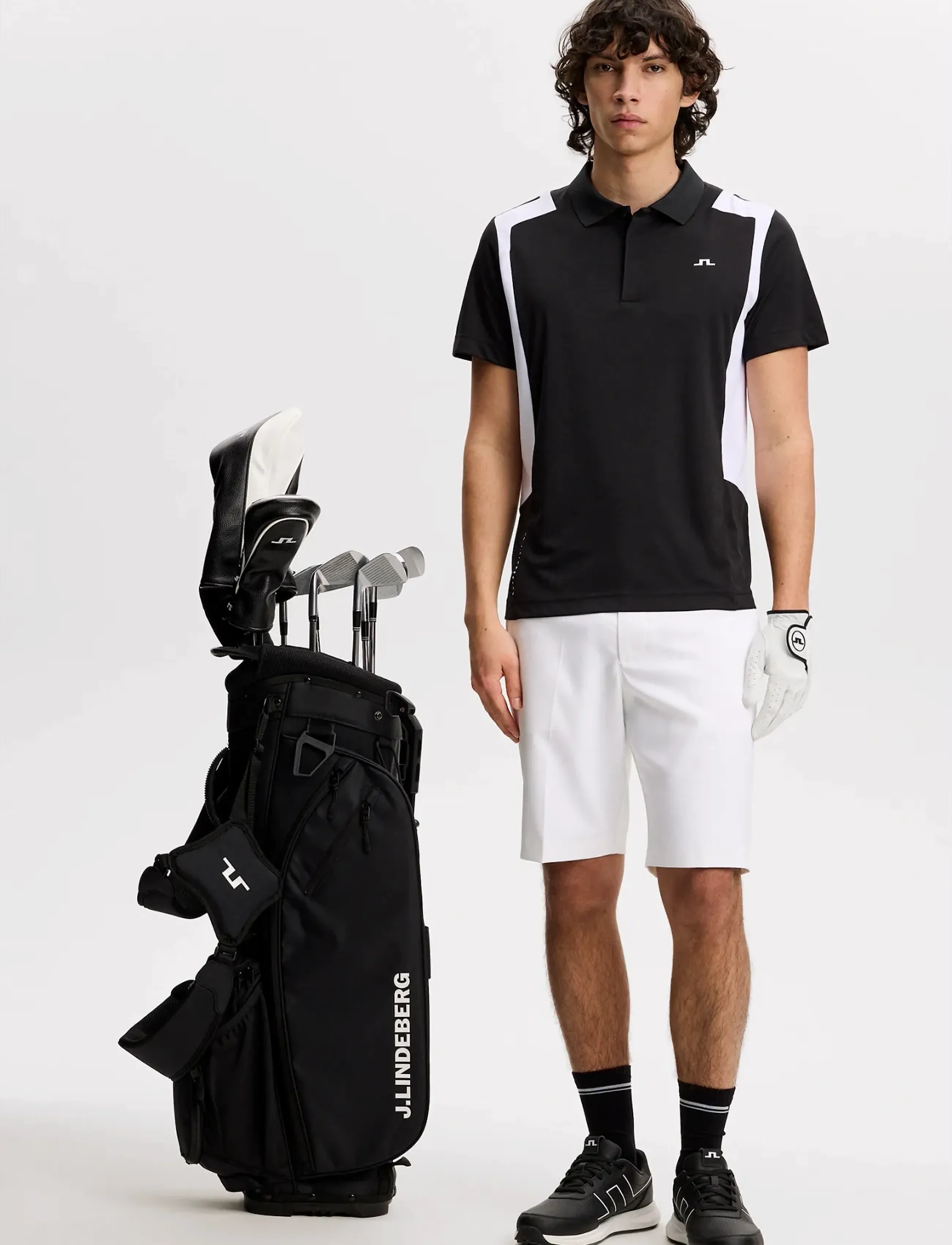 J. Lindeberg - Legacy Polo - toppar & t-shirts - black - 3