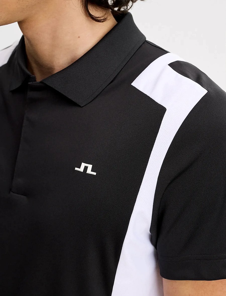 J. Lindeberg - Legacy Polo - toppar & t-shirts - black - 4