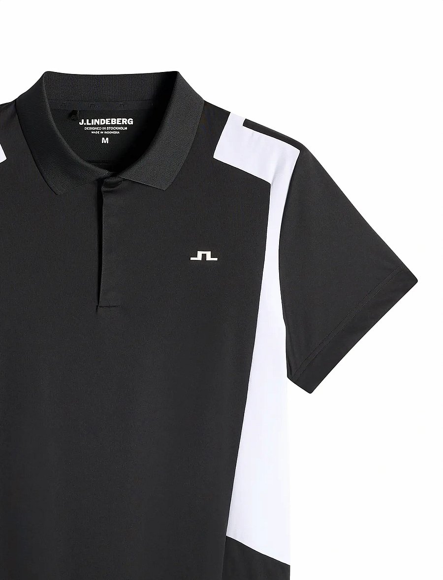 J. Lindeberg - Legacy Polo - toppar & t-shirts - black - 5