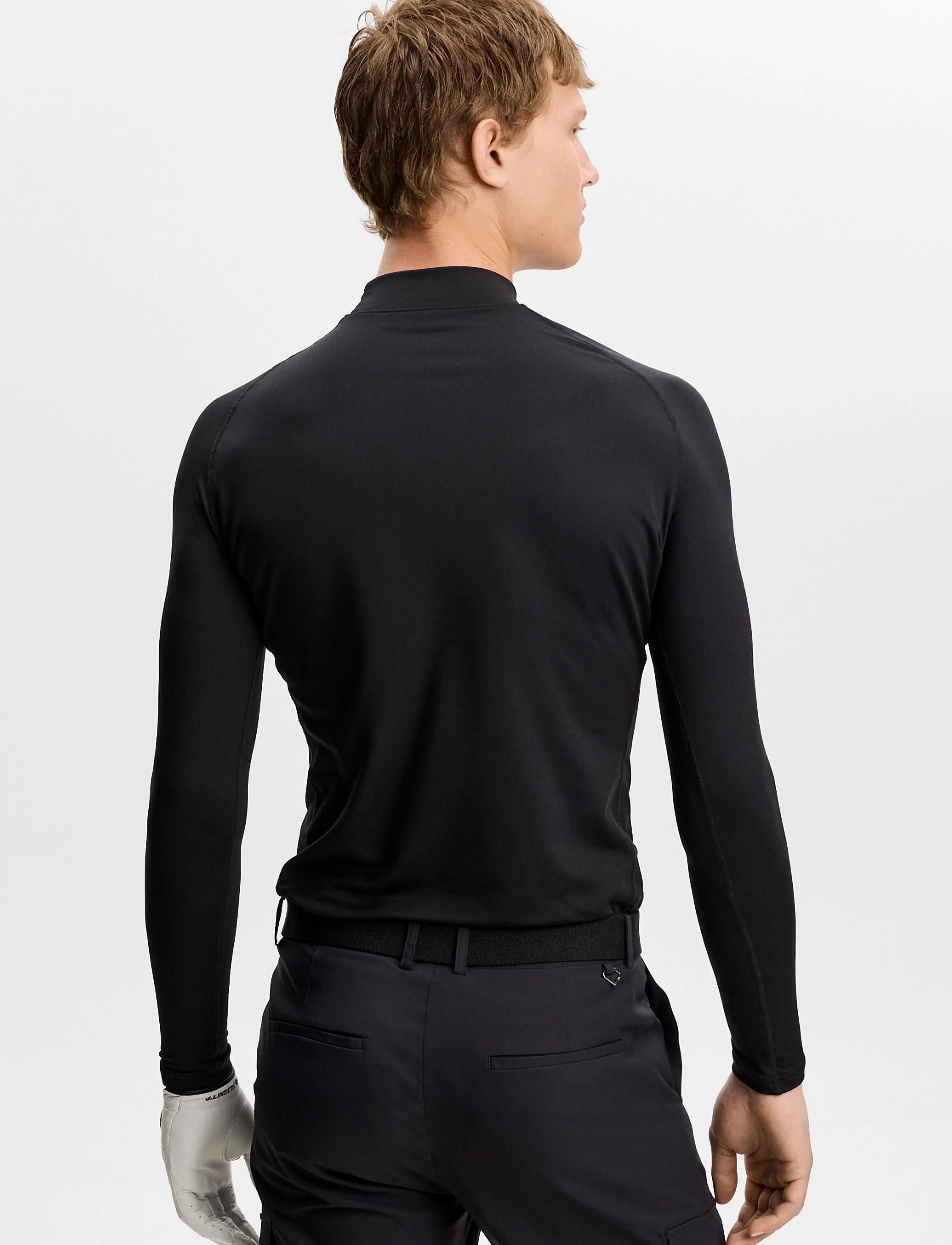 J. Lindeberg - ELLO BRUSHED TOP - långärmade tröjor - black - 3