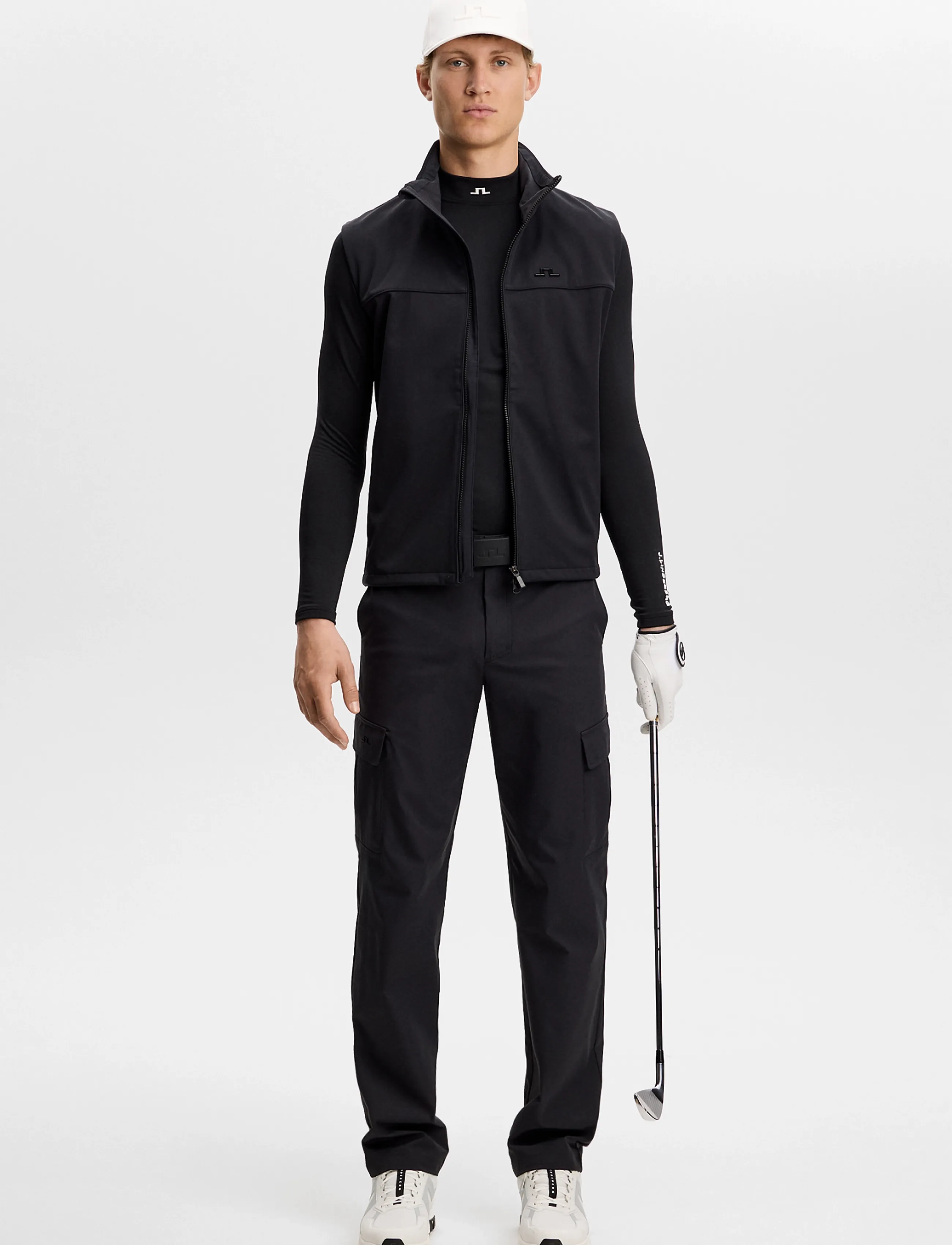 J. Lindeberg - ELLO BRUSHED TOP - långärmade tröjor - black - 4
