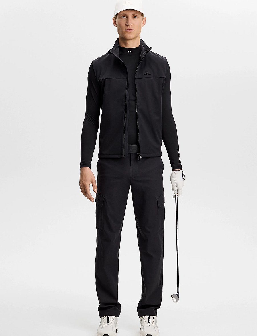 J. Lindeberg - ELLO BRUSHED TOP - långärmade tröjor - black - 4