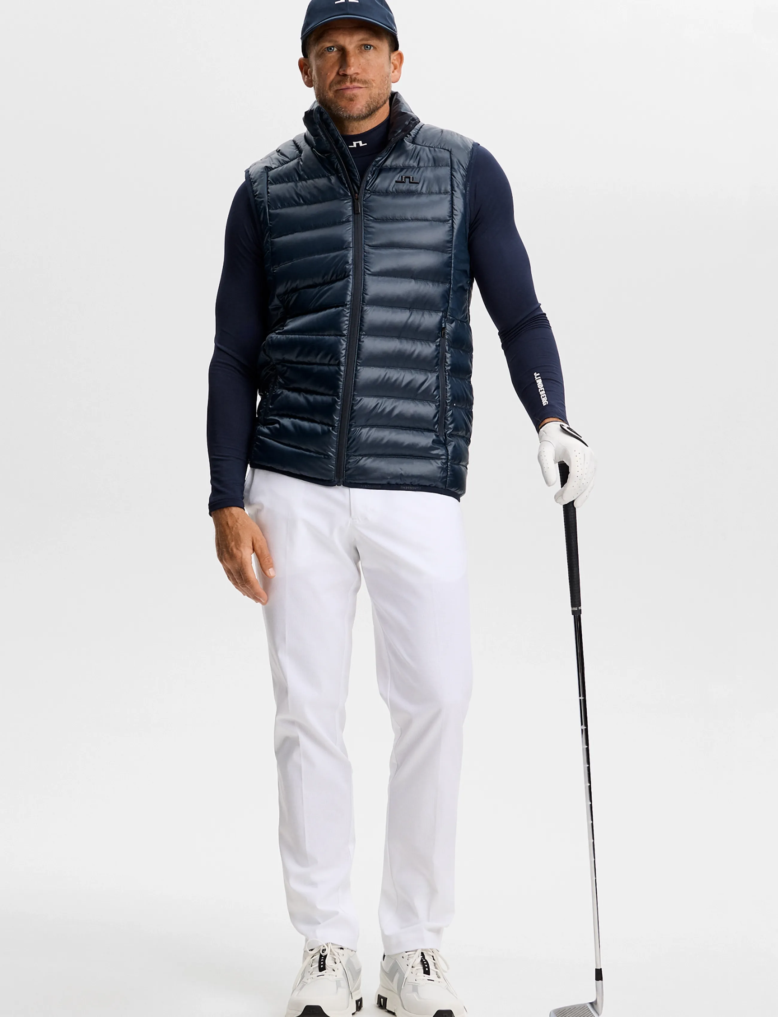 J. Lindeberg - ELLO BRUSHED TOP - longsleeved tops - jl navy - 4