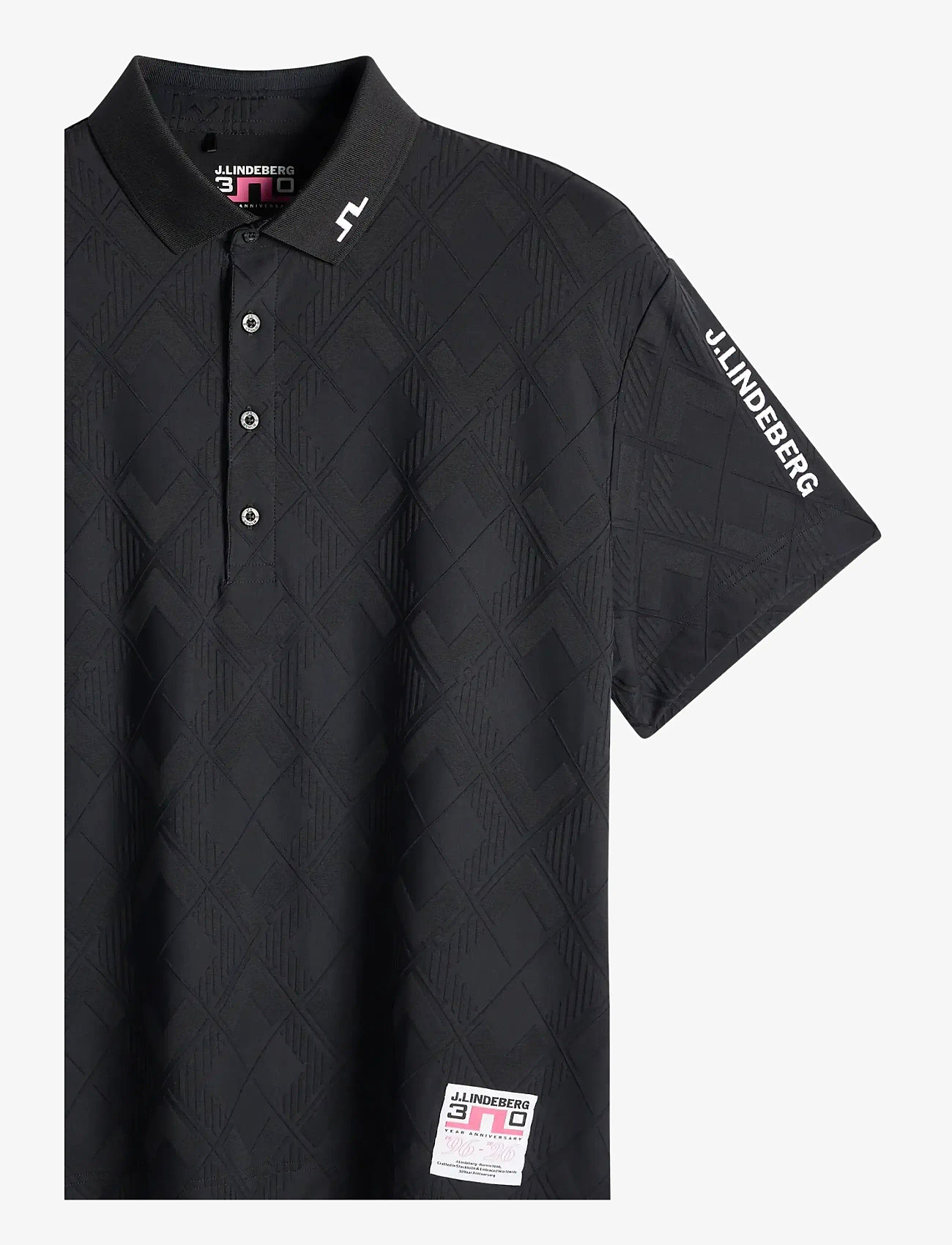 J. Lindeberg - 30Y Matt Relaxed Polo - oberteile & t-shirts - black - 2