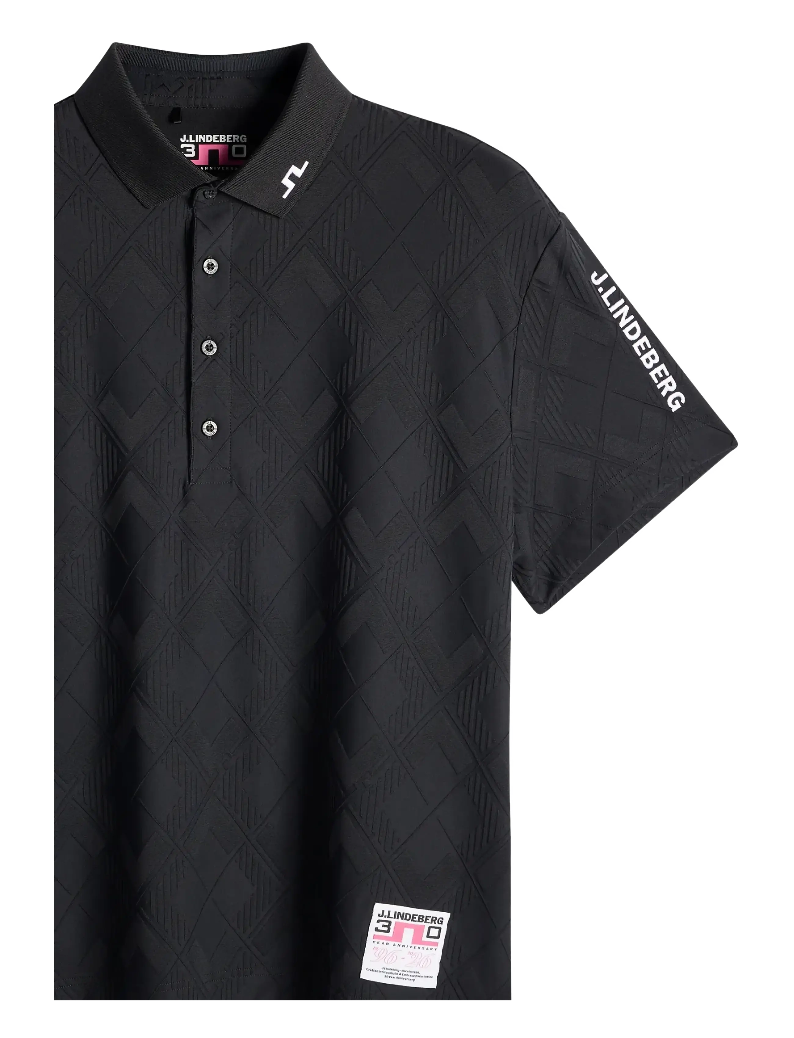 J. Lindeberg - 30Y Matt Relaxed Polo - polos - black - 2