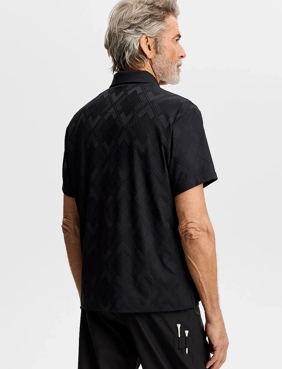 J. Lindeberg - 30Y Matt Relaxed Polo - toppar & t-shirts - black - 3