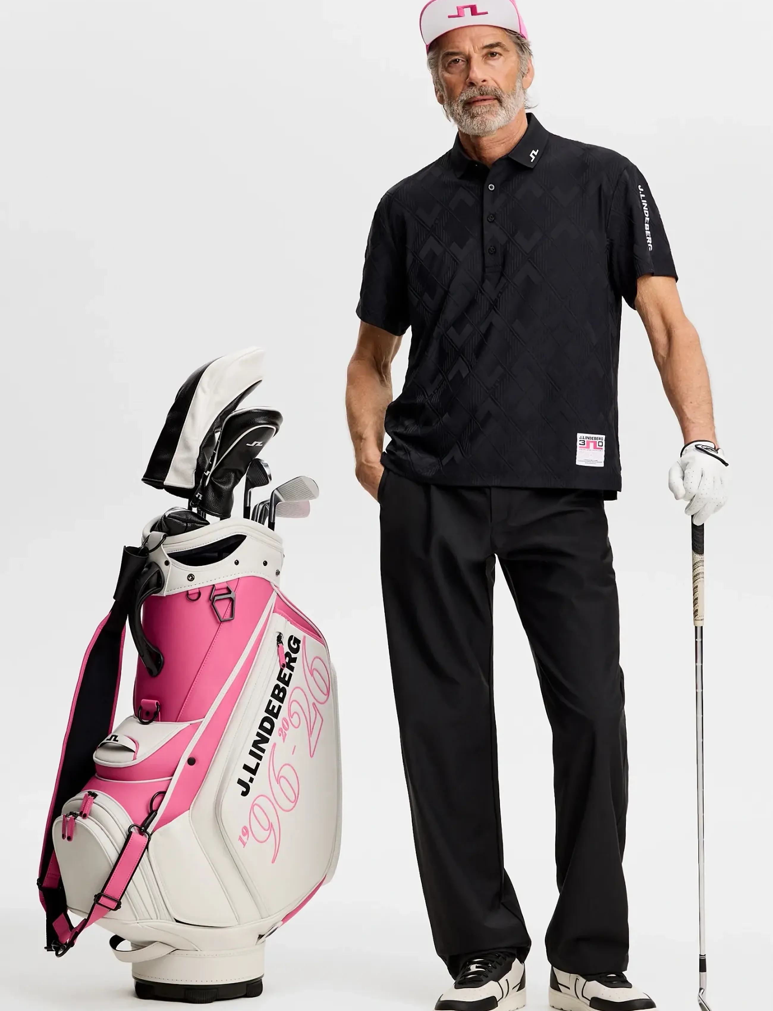 J. Lindeberg - 30Y Matt Relaxed Polo - alussärgid ja t-särgid - black - 4