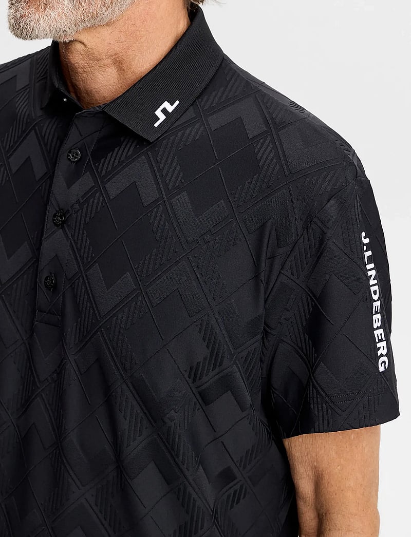 J. Lindeberg - 30Y Matt Relaxed Polo - oberteile & t-shirts - black - 5