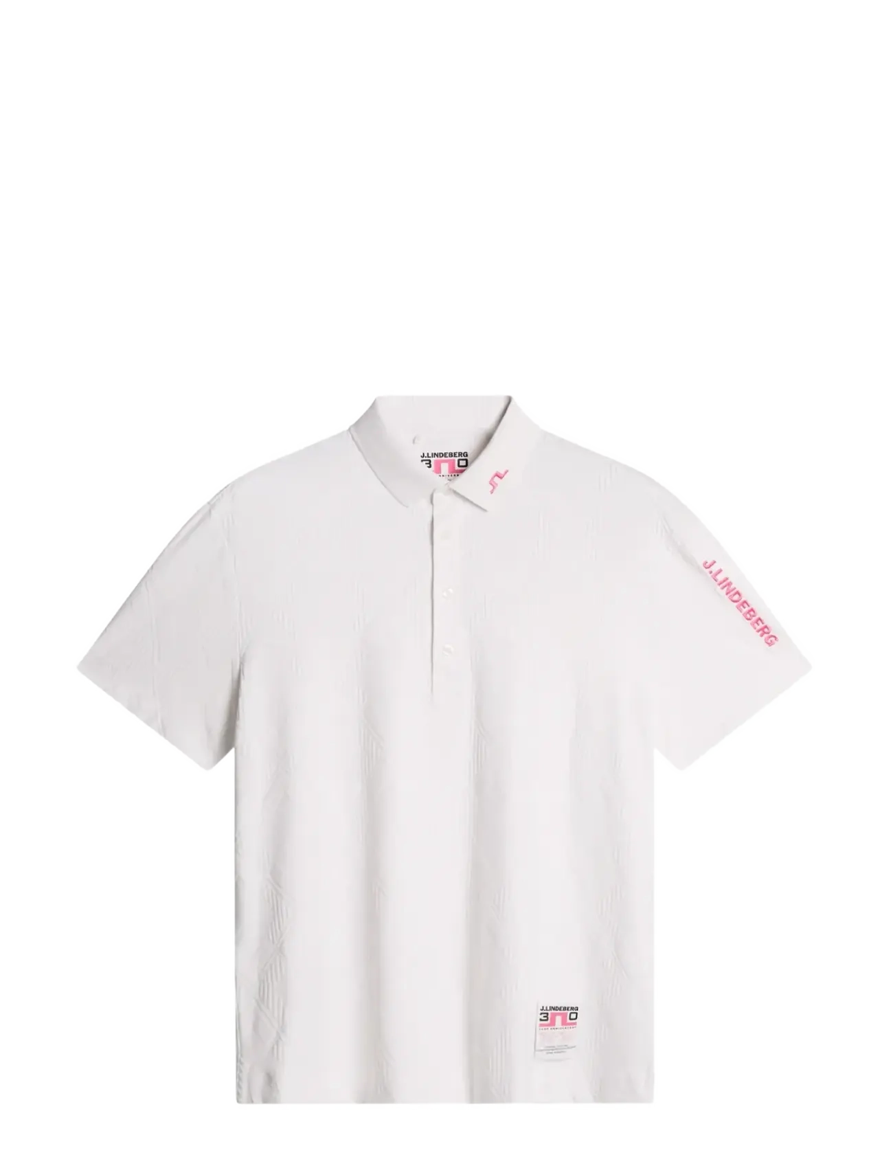 J. Lindeberg - 30Y Matt Relaxed Polo - toppar & t-shirts - white - 1