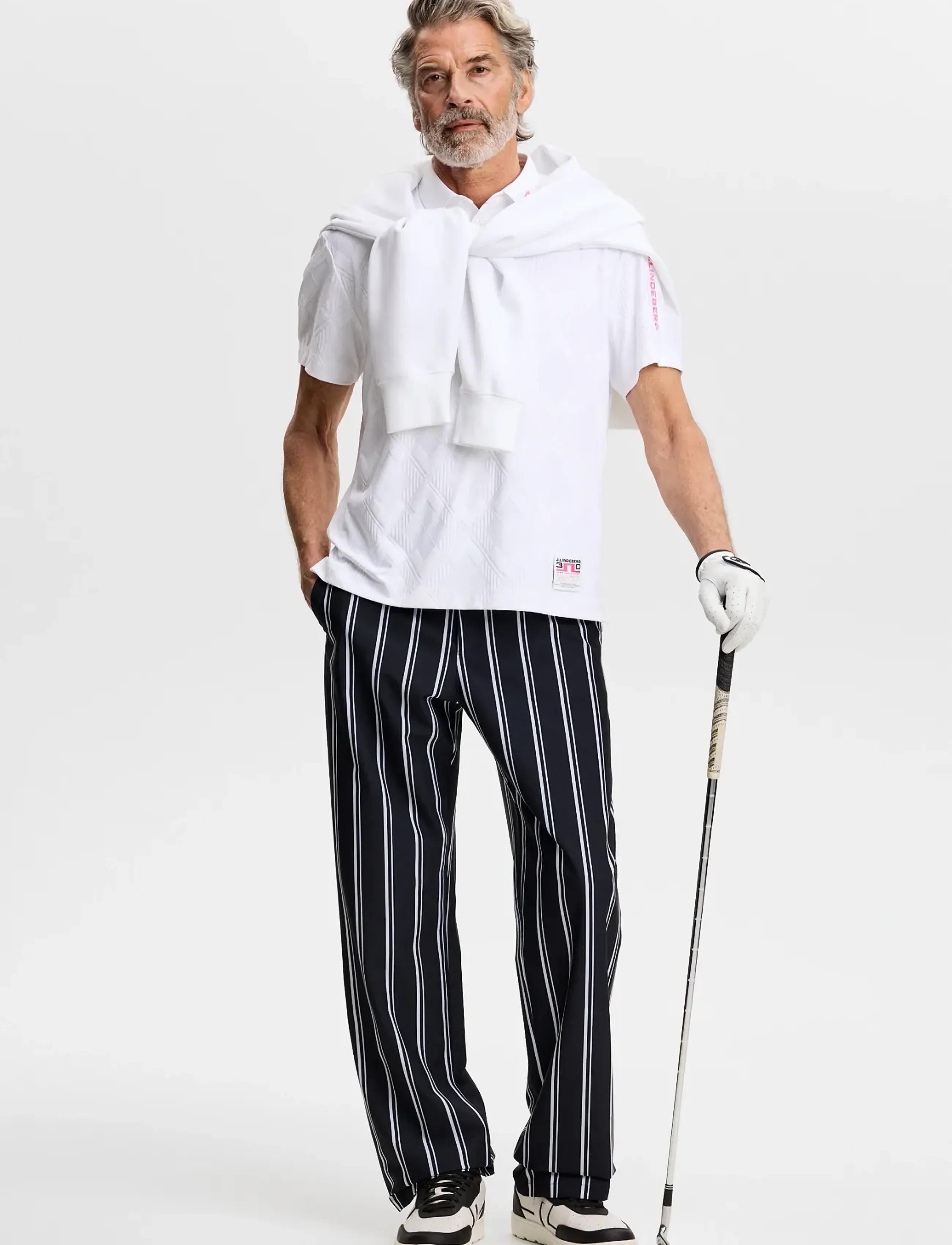 J. Lindeberg - 30Y Matt Relaxed Polo - toppar & t-shirts - white - 3