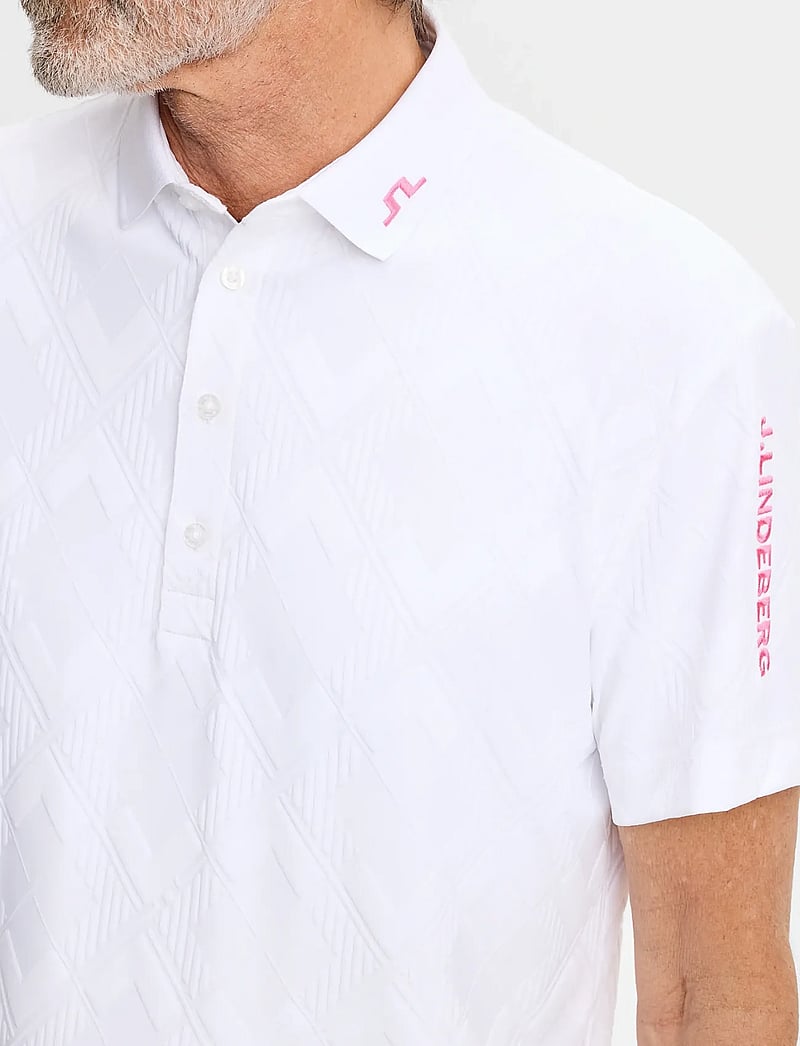 J. Lindeberg - 30Y Matt Relaxed Polo - toppe & t-shirts - white - 4
