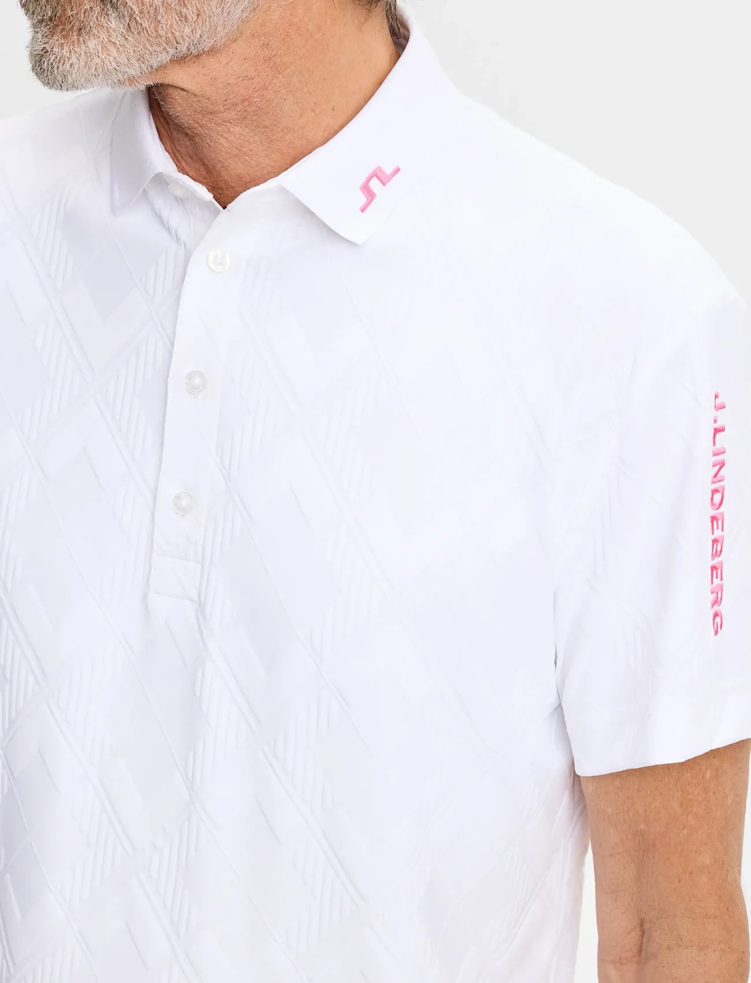 J. Lindeberg - 30Y Matt Relaxed Polo - toppar & t-shirts - white - 4
