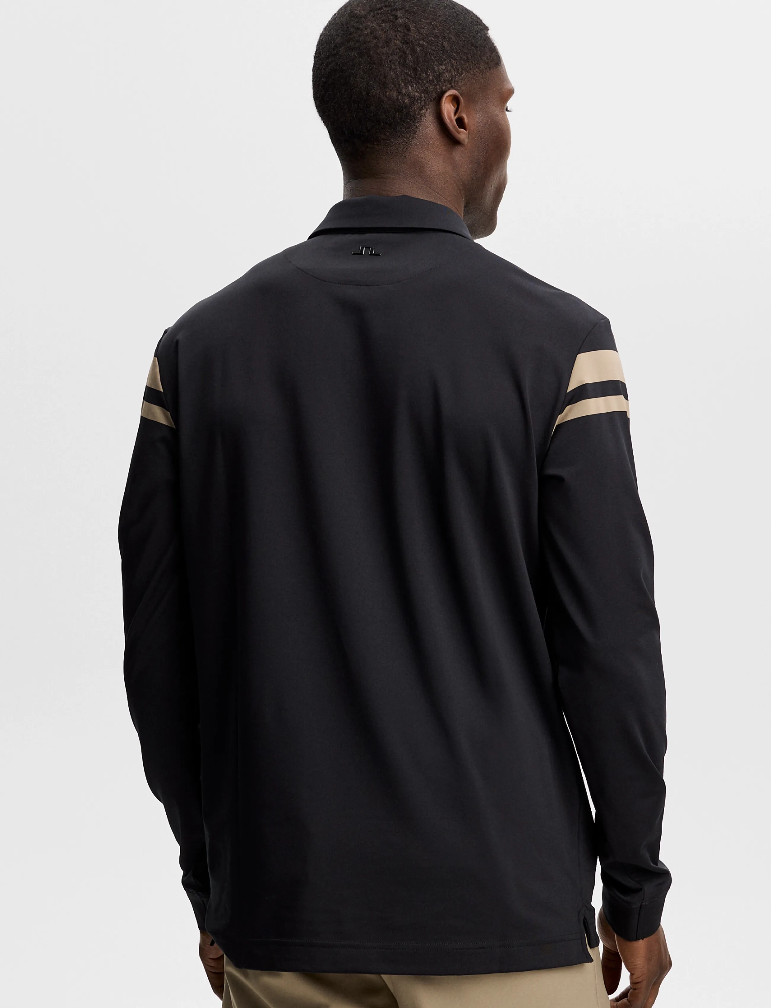 J. Lindeberg - KENNY LS STRIPE POLO - black - 3
