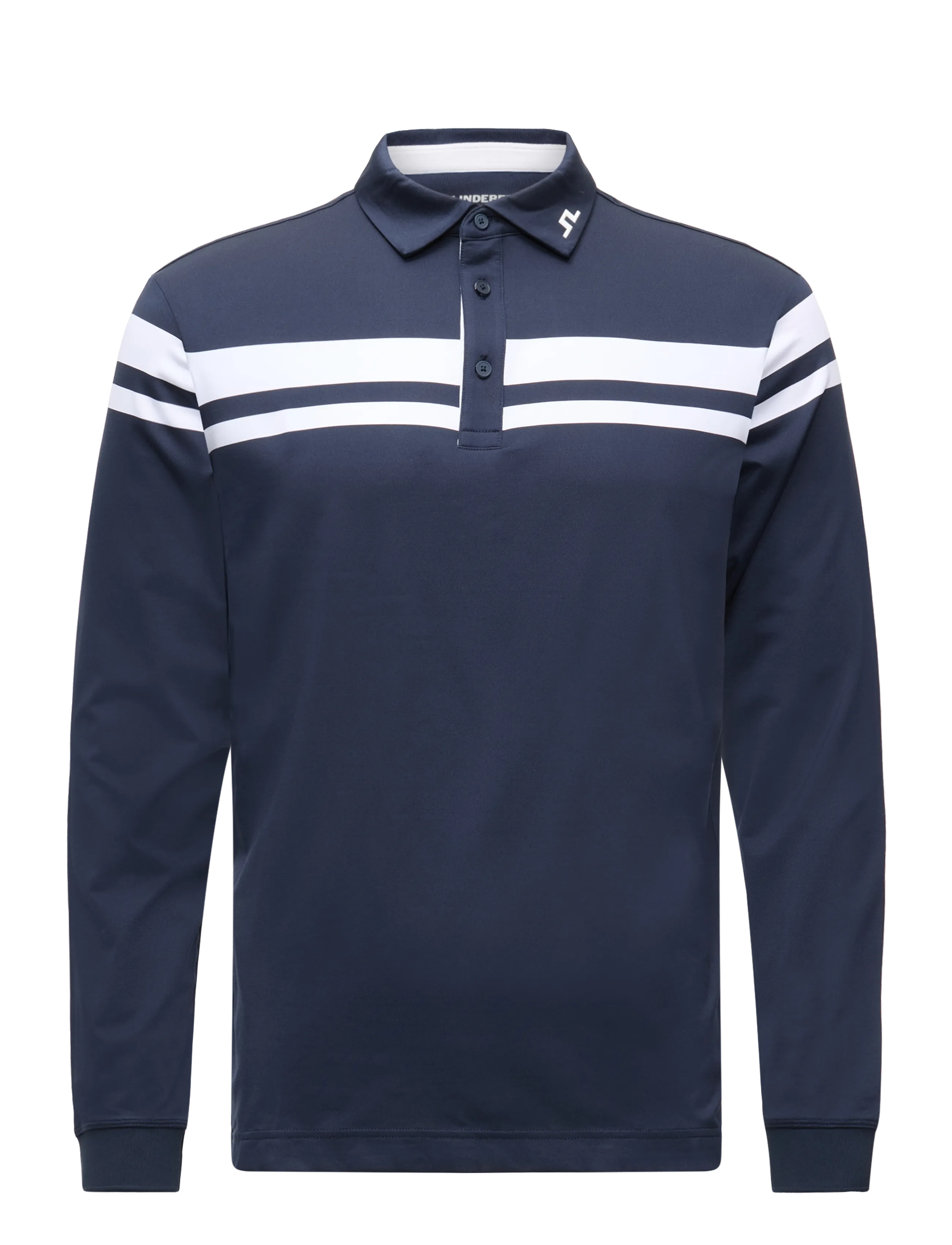 J. Lindeberg - KENNY LS STRIPE POLO - polos - jl navy - 1