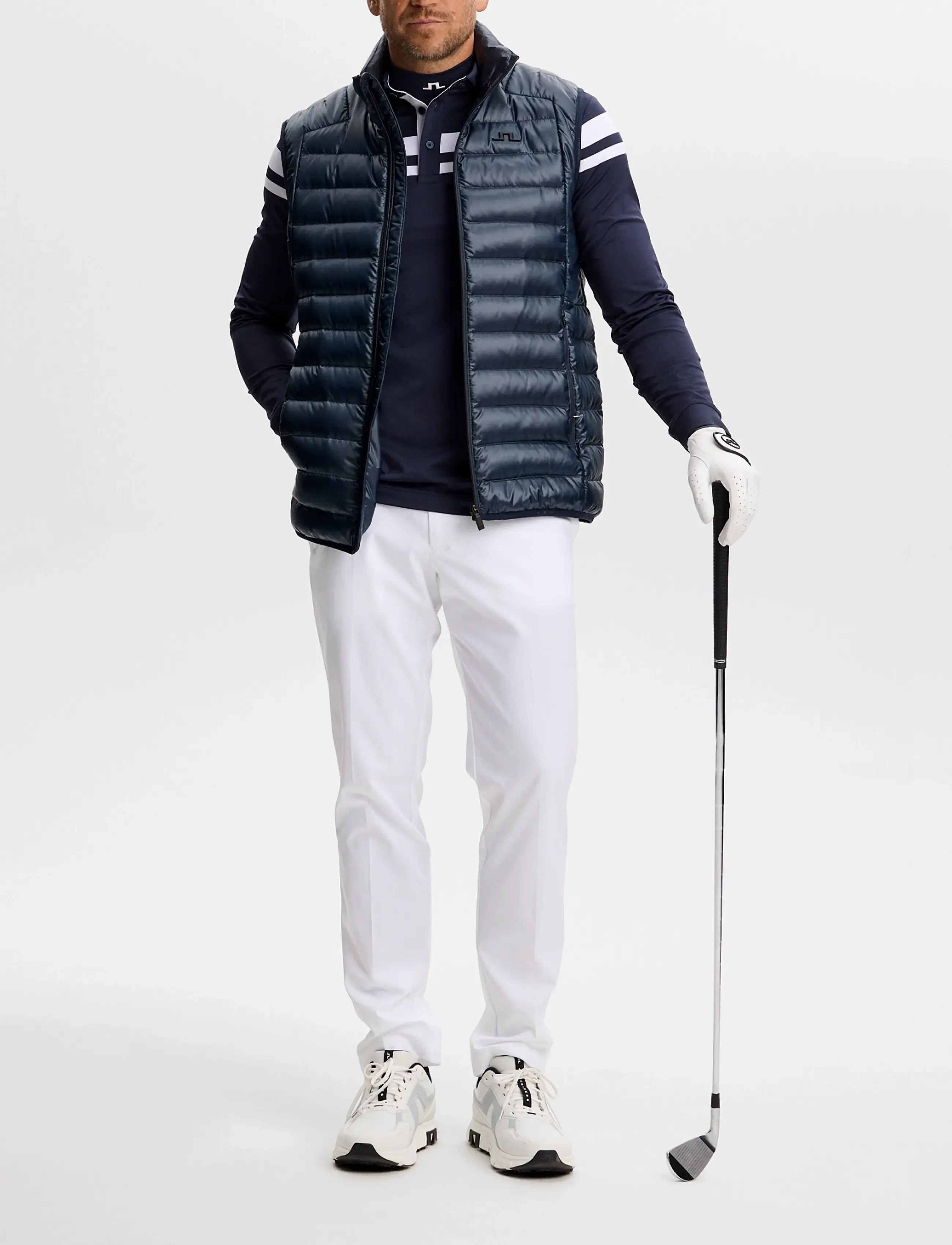 J. Lindeberg - KENNY LS STRIPE POLO - polos - jl navy - 4