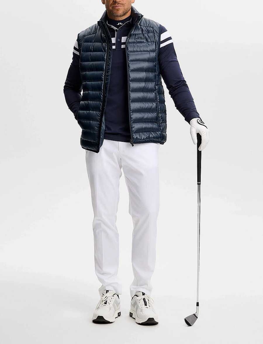 J. Lindeberg - KENNY LS STRIPE POLO - toppe & t-shirts - jl navy - 4