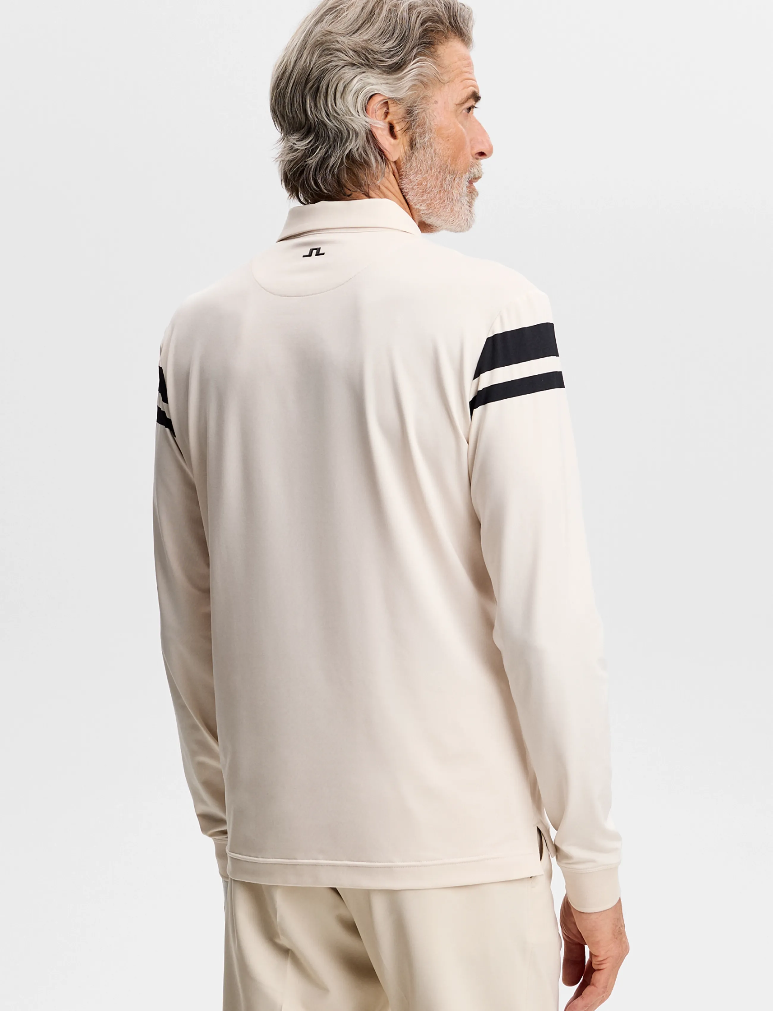 J. Lindeberg - KENNY LS STRIPE POLO - oberteile & t-shirts - moonbeam - 3