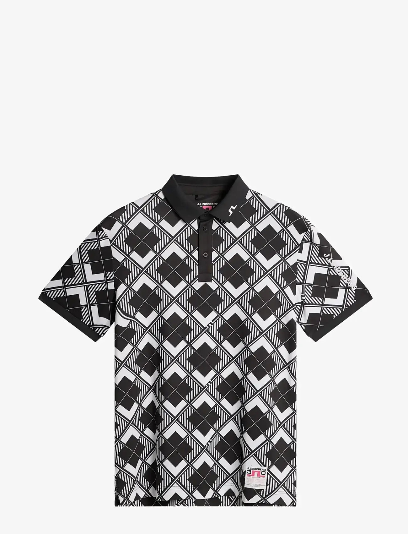 J. Lindeberg - 30Y Tour Tech Argyle Polo - toppe & t-shirts - 2-1 argyle - 1