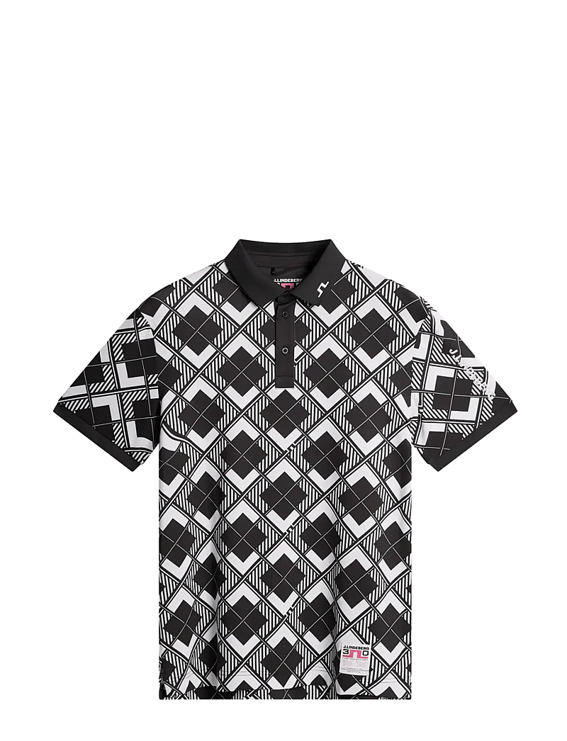 J. Lindeberg - 30Y Tour Tech Argyle Polo - toppe & t-shirts - 2-1 argyle - 1