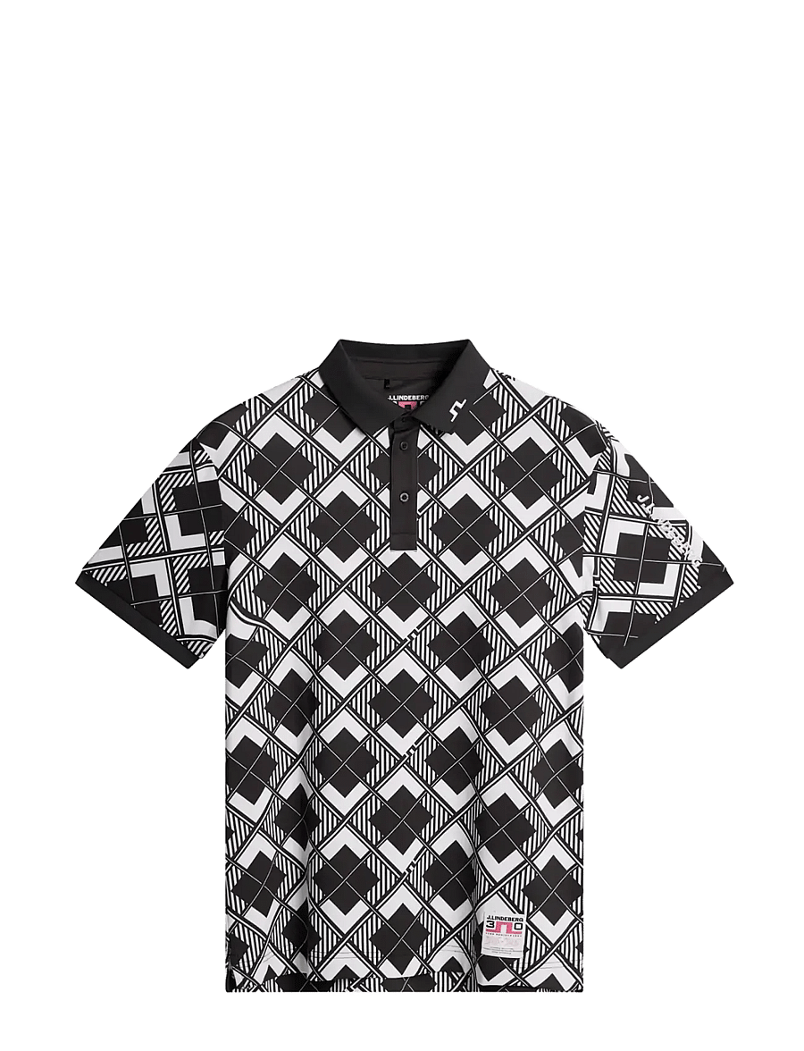 J. Lindeberg - 30Y Tour Tech Argyle Polo - toppar & t-shirts - 2-1 argyle - 1