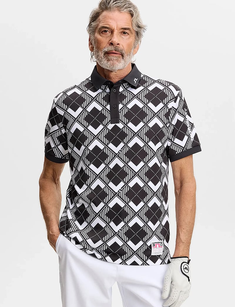 J. Lindeberg - 30Y Tour Tech Argyle Polo - toppe & t-shirts - 2-1 argyle - 0