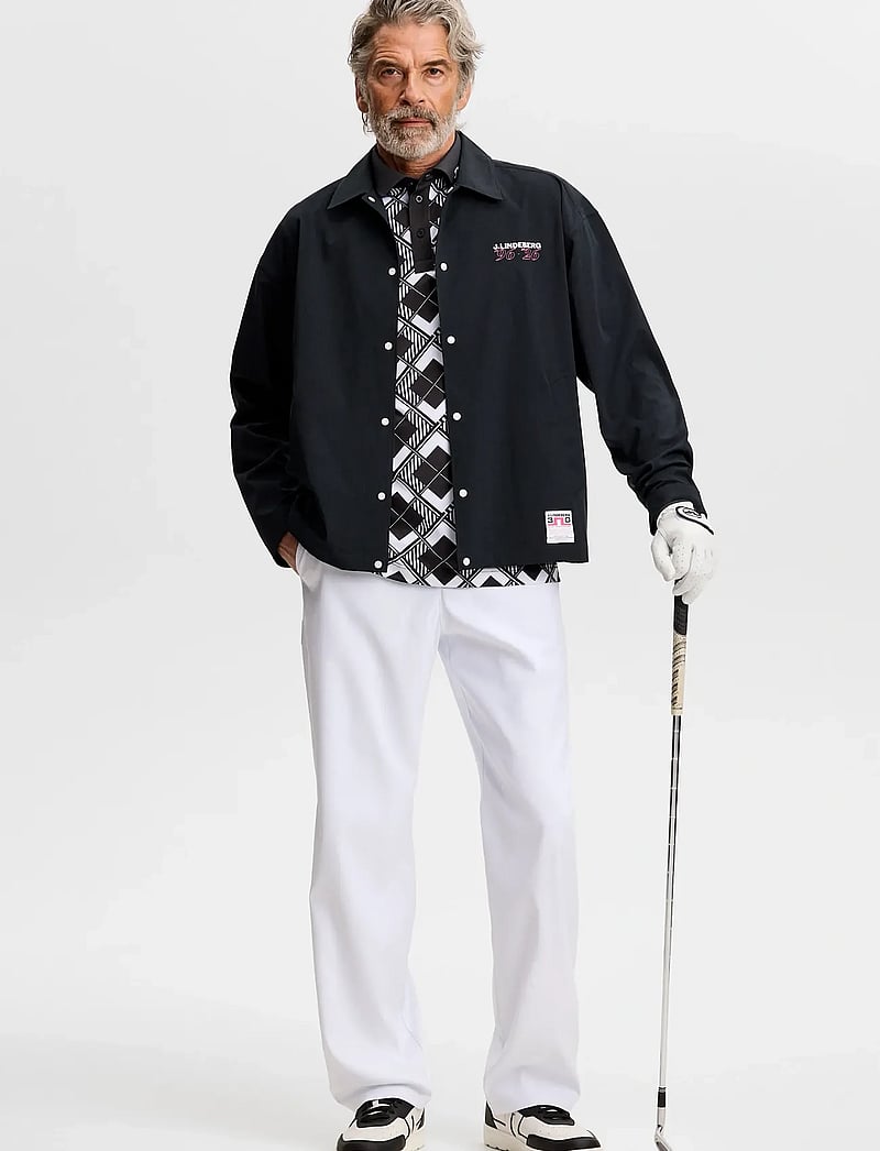 J. Lindeberg - 30Y Tour Tech Argyle Polo - toppe & t-shirts - 2-1 argyle - 4