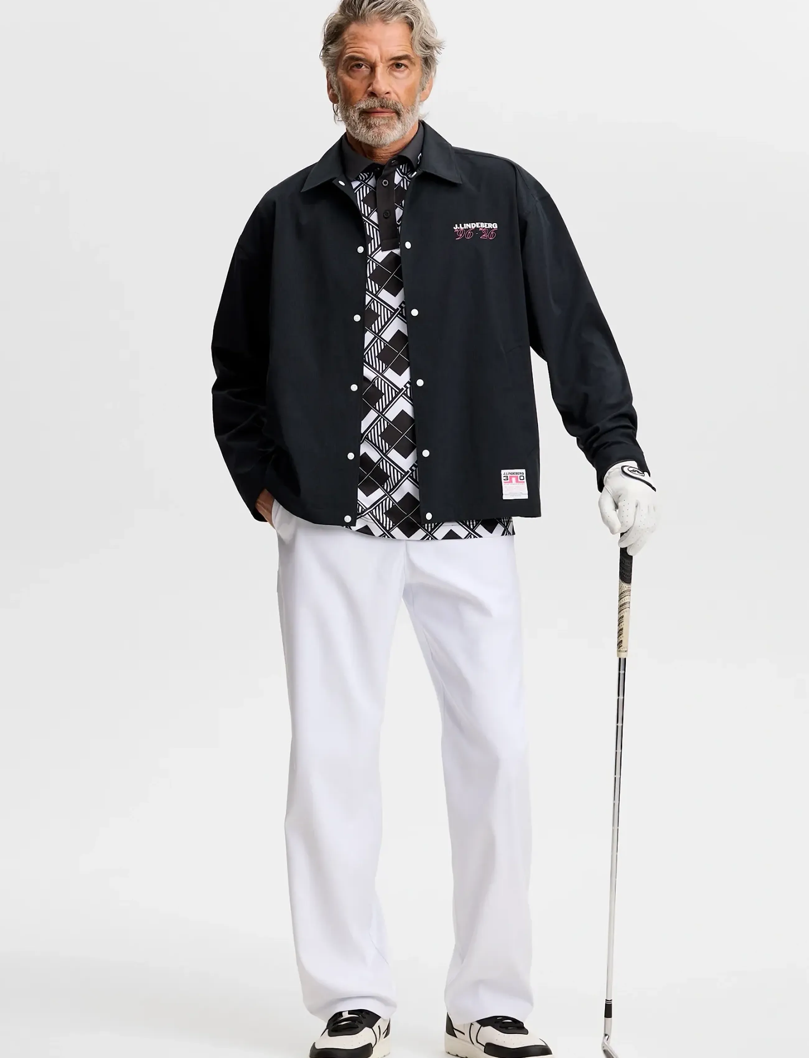 J. Lindeberg - 30Y Tour Tech Argyle Polo - polos - 2-1 argyle - 4