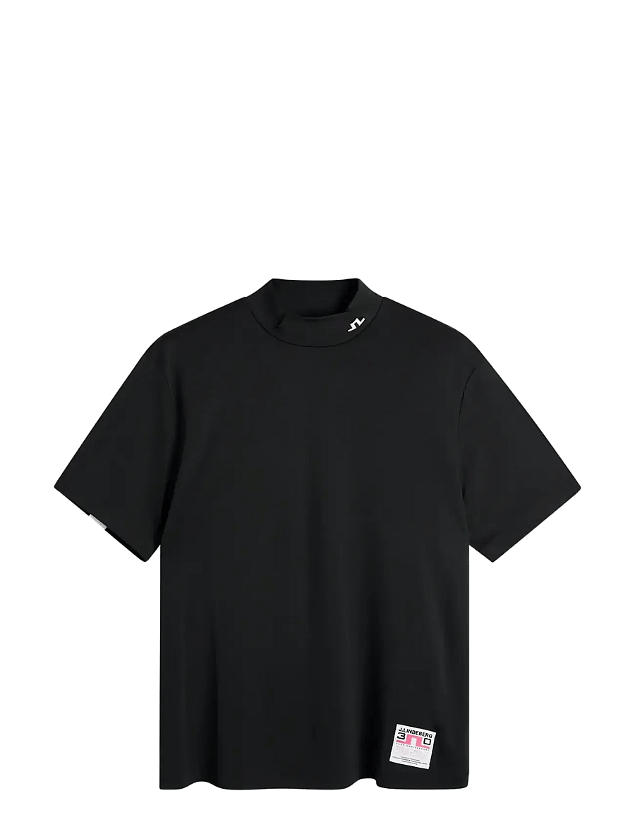 J. Lindeberg - 30Y Rory KV Mock Neck - alussärgid ja t-särgid - black - 1