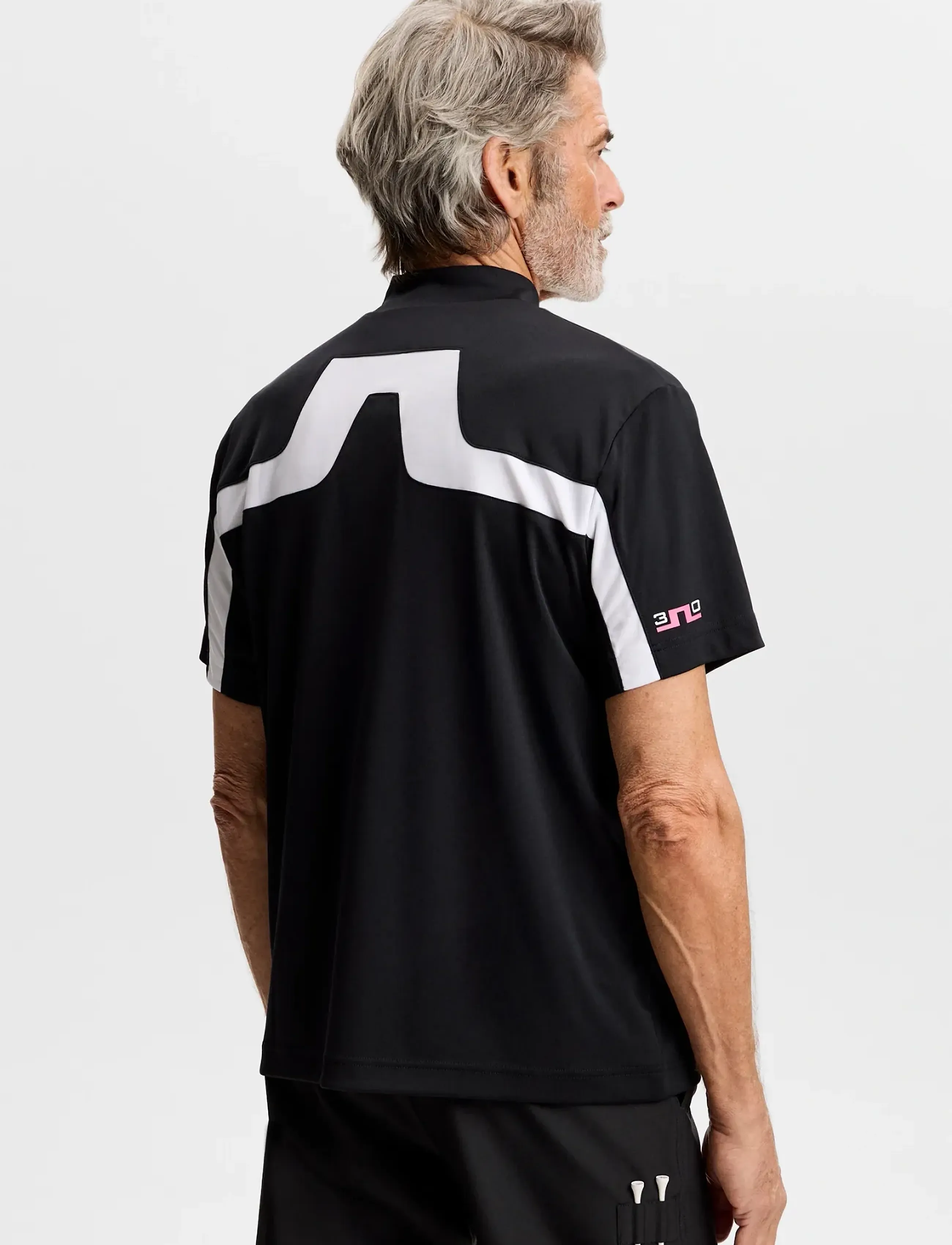 J. Lindeberg - 30Y Rory KV Mock Neck - alussärgid ja t-särgid - black - 4