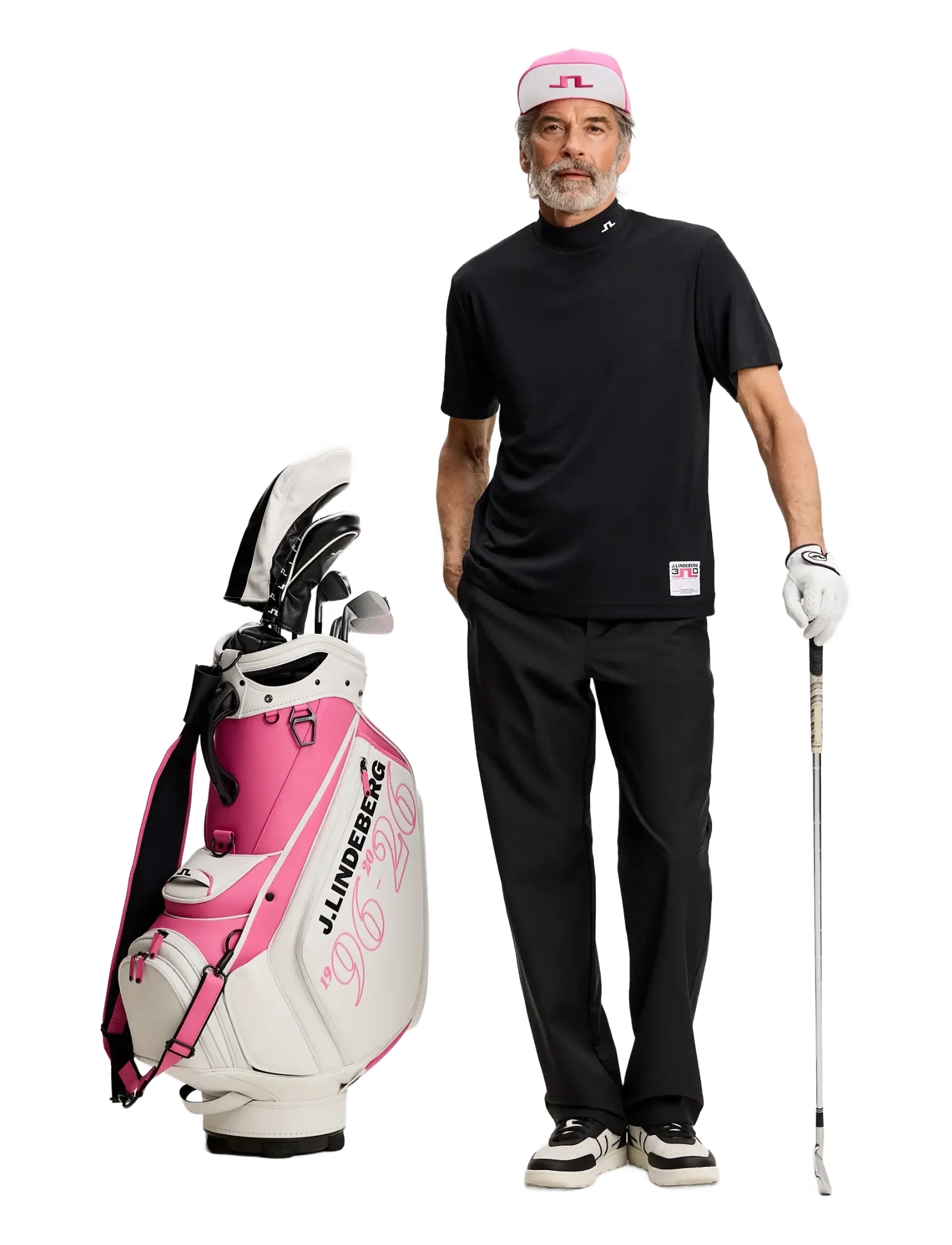 J. Lindeberg - 30Y Rory KV Mock Neck - alussärgid ja t-särgid - black - 3