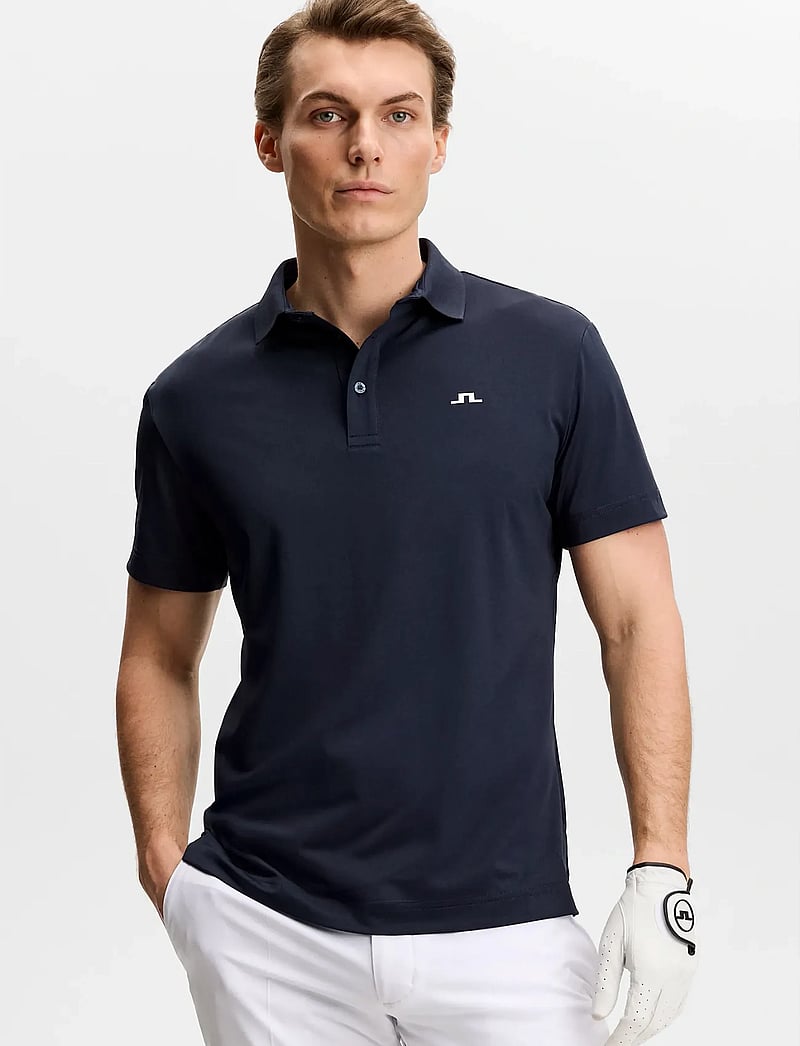 J. Lindeberg - Bridge Polo - toppar & t-shirts - jl navy - 0