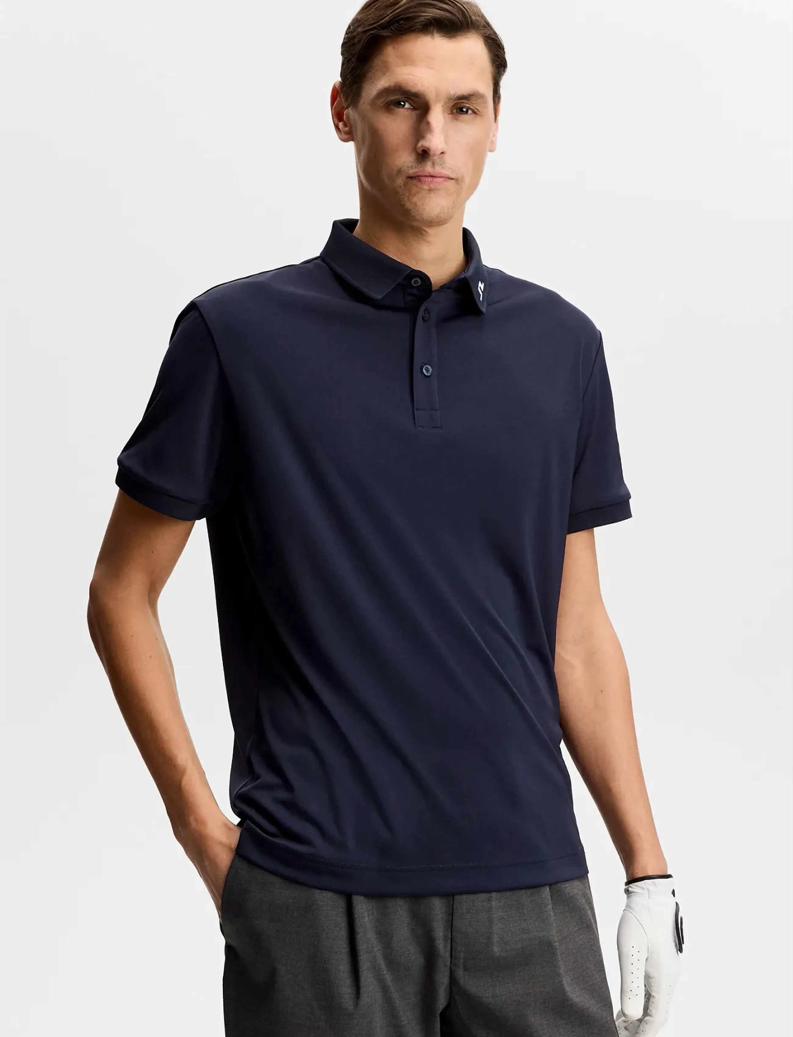 J. Lindeberg Tour Tech Polo, L, Navy, Sport Polos > Sport Short-sleeved Polos, Herre