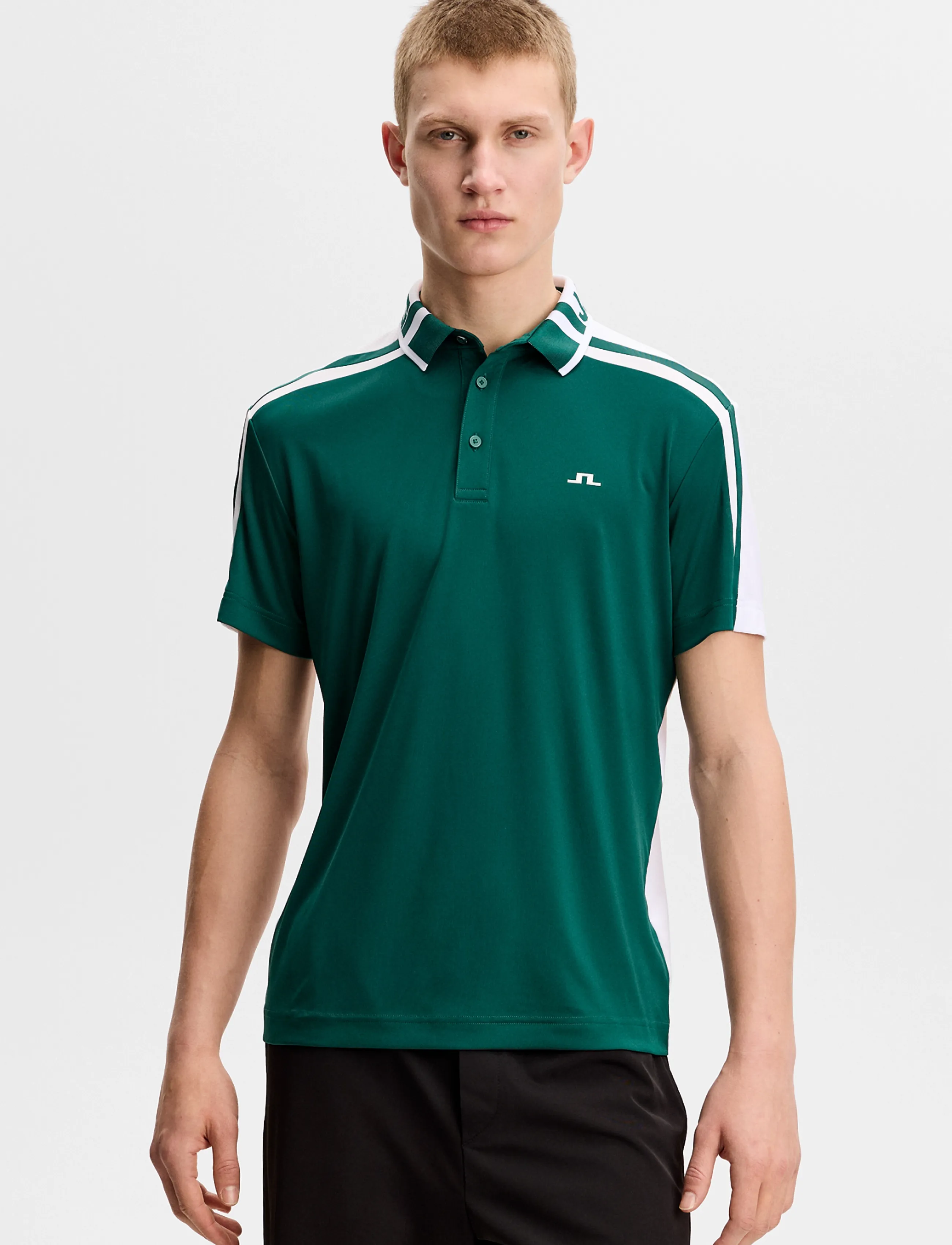 J. Lindeberg BO POLO - Kurzärmelig - FOREST BIOME / green