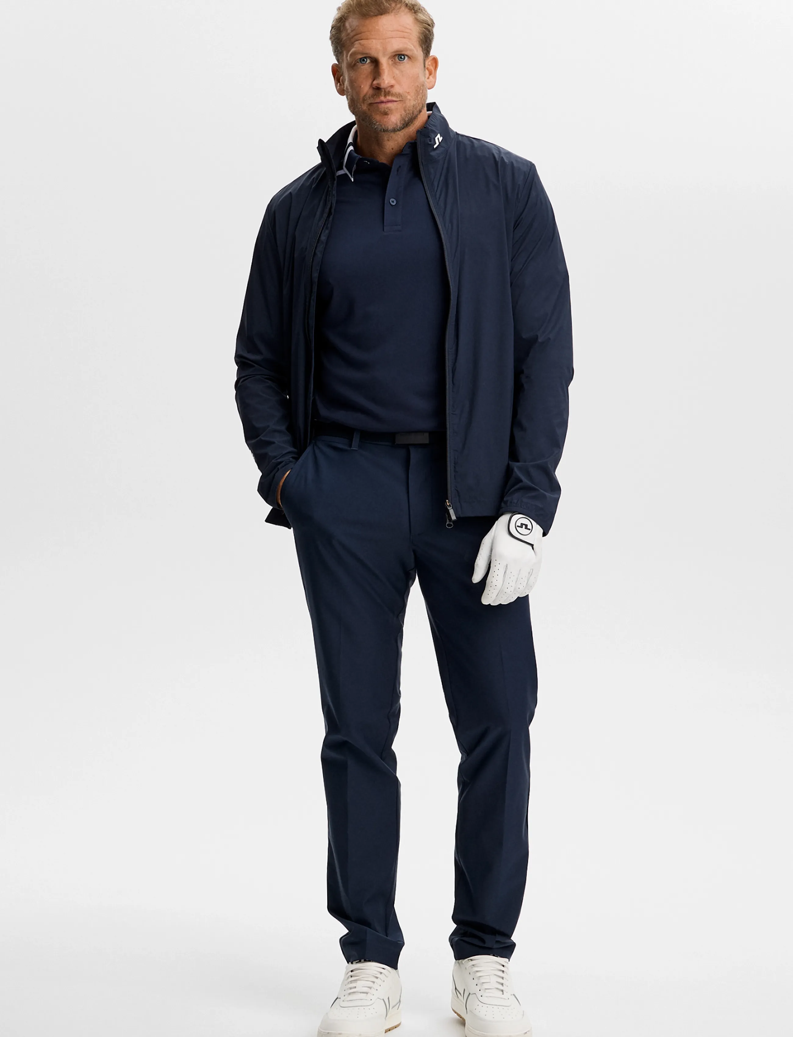 J. Lindeberg - BO POLO - toppar & t-shirts - jl navy - 4