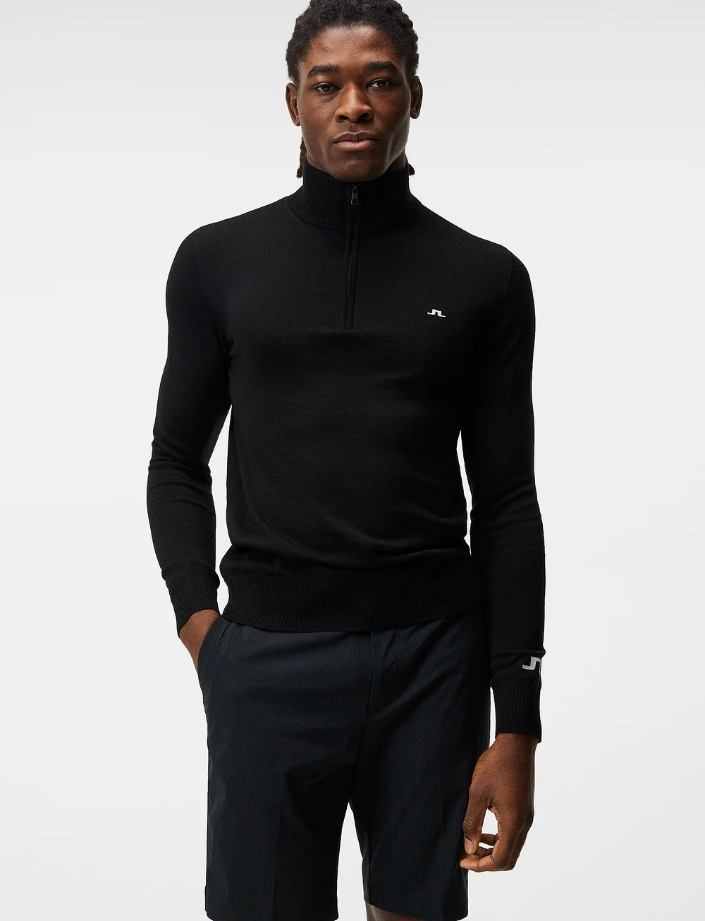 J. Lindeberg - Kian Knitted Sweater - sweatshirts - black - 0