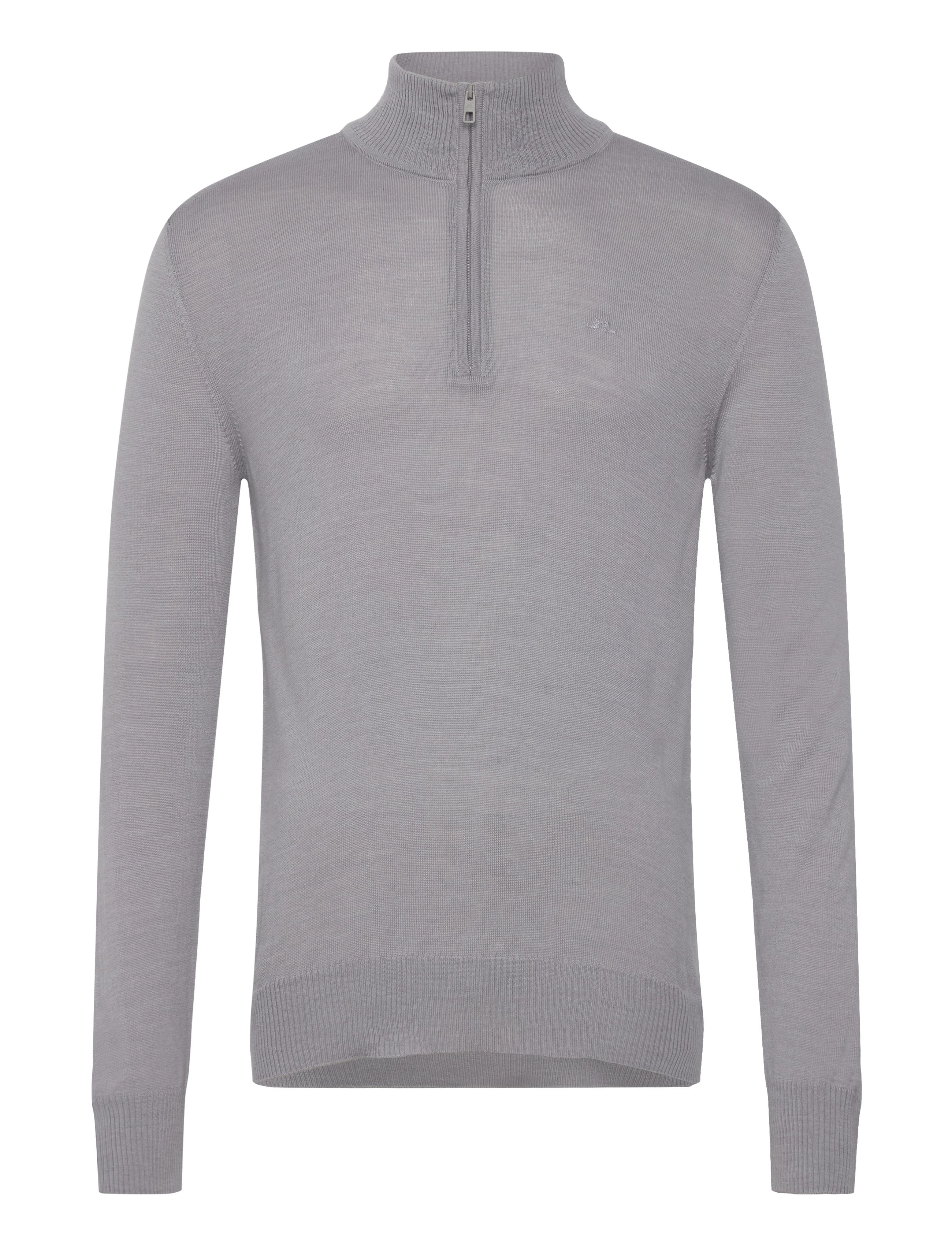 J. Lindeberg M Merino Blend Half Zip, XXL, Knitwear, Grau - Zip Jumpers, Männerswear
