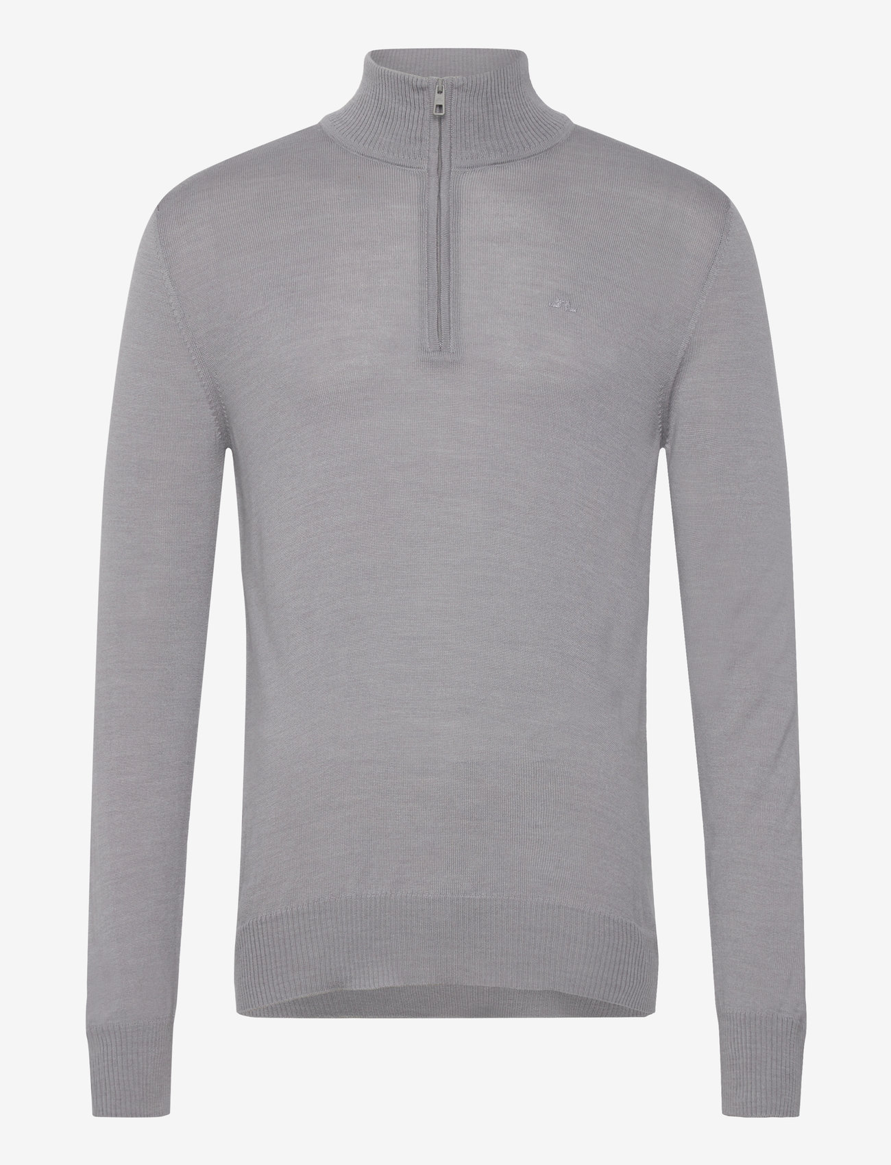 J. Lindeberg - M Merino Blend Half Zip - half zip-tröjor - grey melange - 0