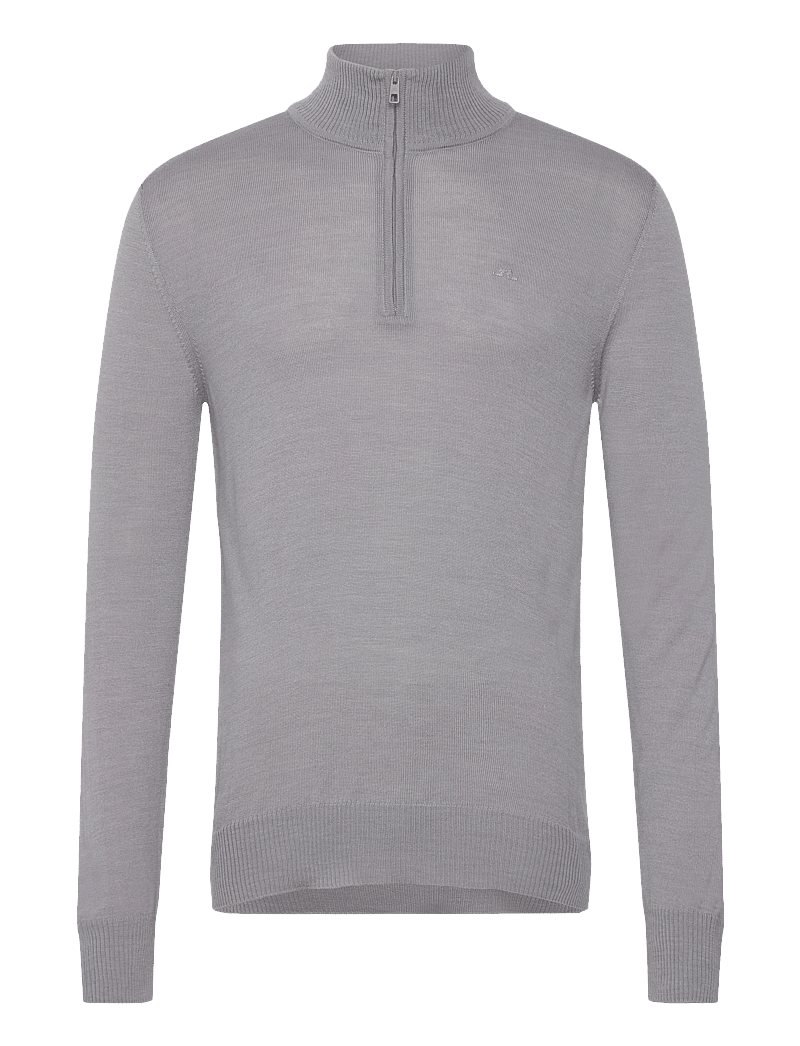 J. Lindeberg - M Merino Blend Half Zip - half zip-tröjor - grey melange - 0