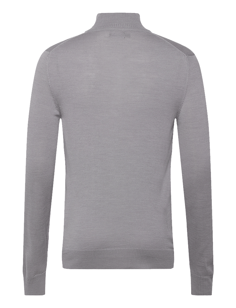 J. Lindeberg - M Merino Blend Half Zip - half zip-tröjor - grey melange - 1