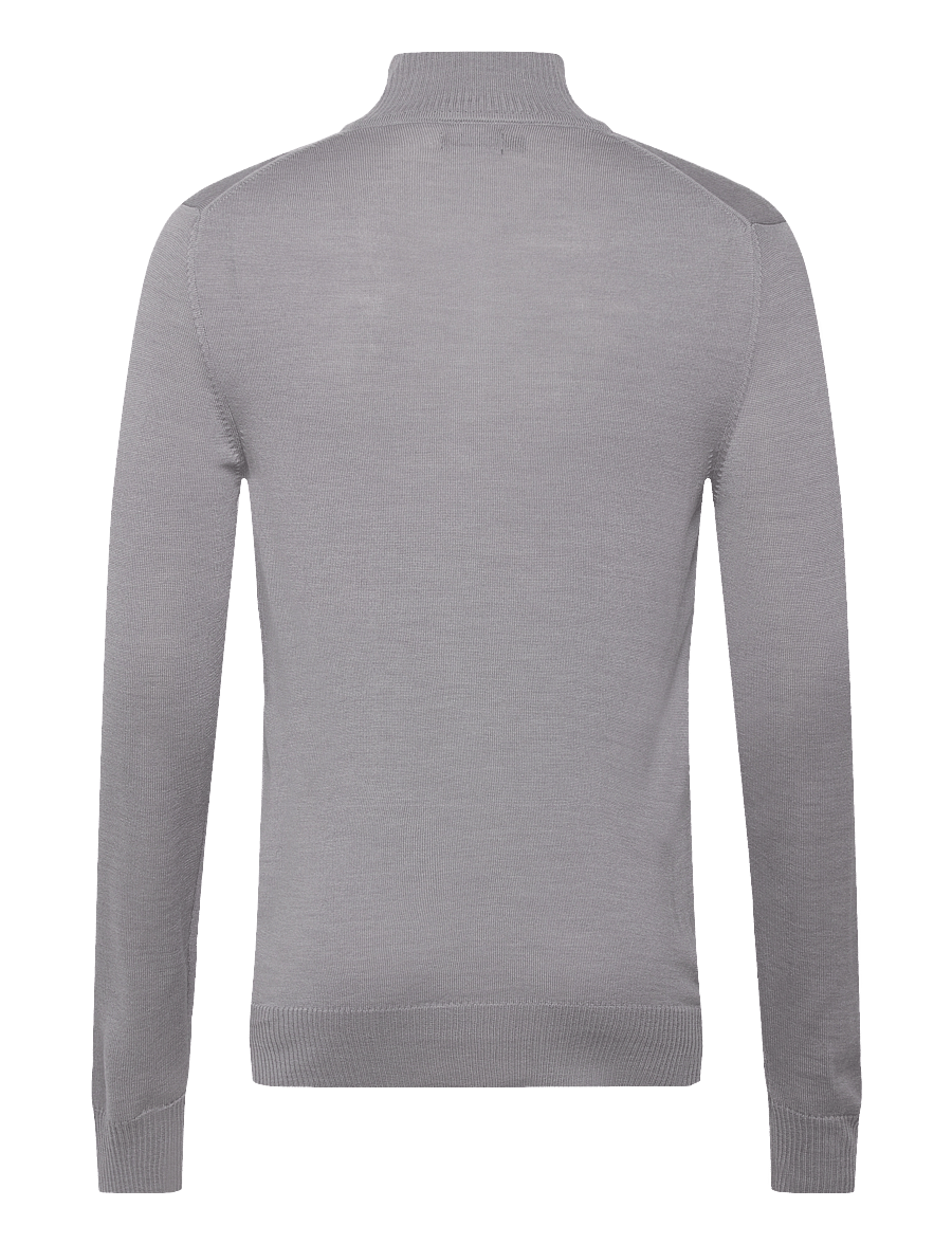 J. Lindeberg - M Merino Blend Half Zip - half zip-tröjor - grey melange - 1